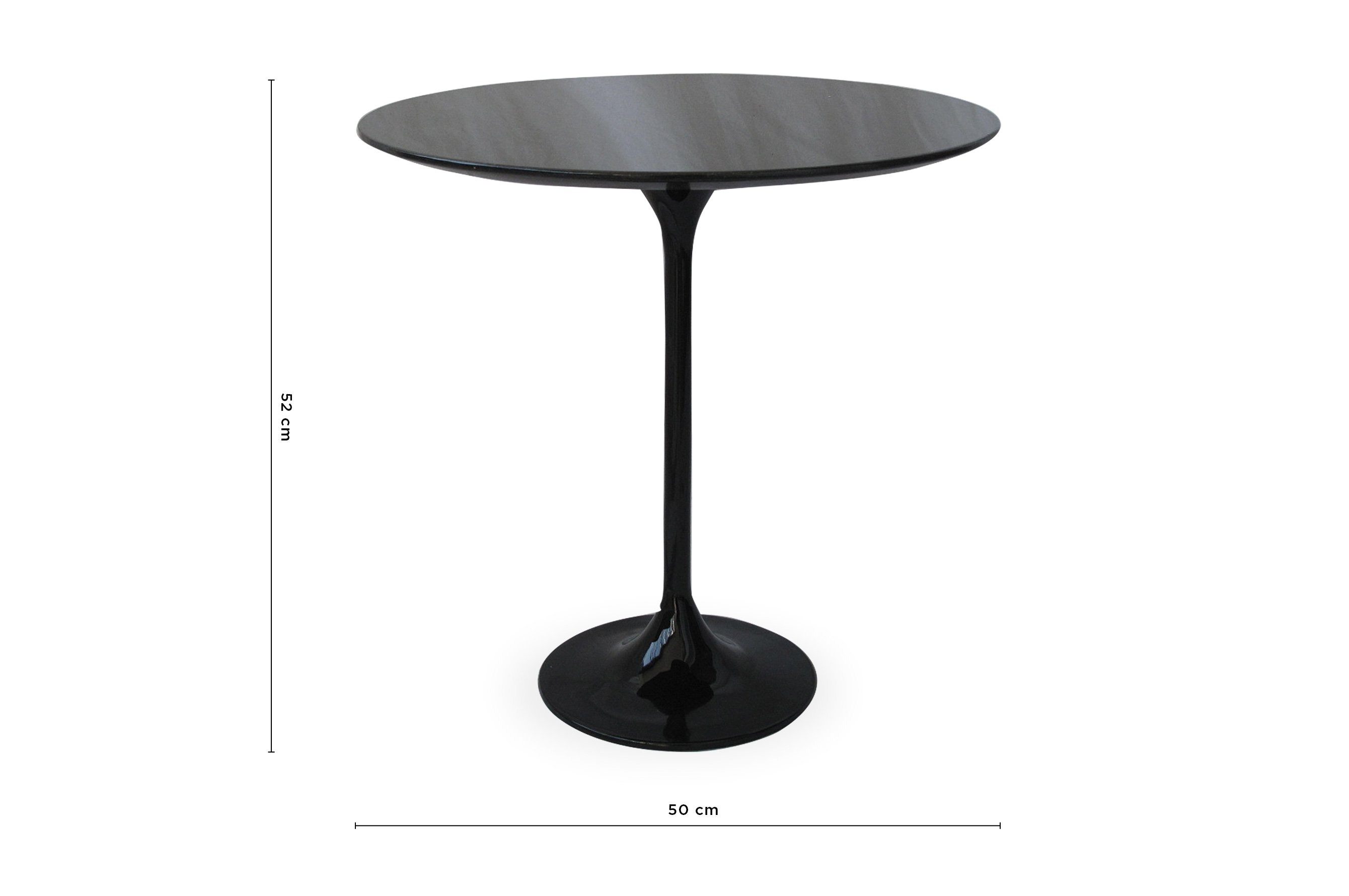 Replica Eero Saarinen Tulip Side Table – Black Granite 4
