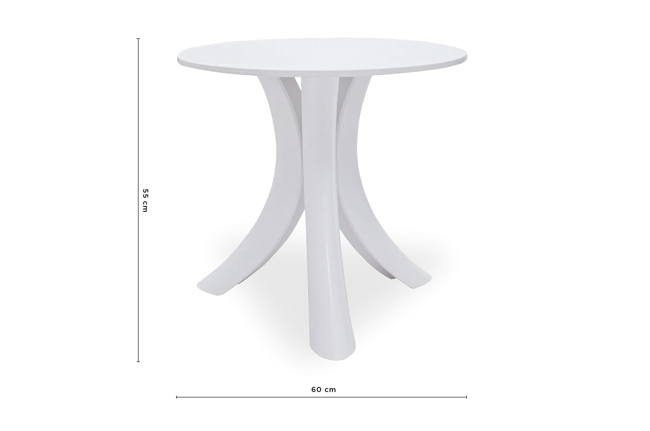 Canard Side Table – White 3