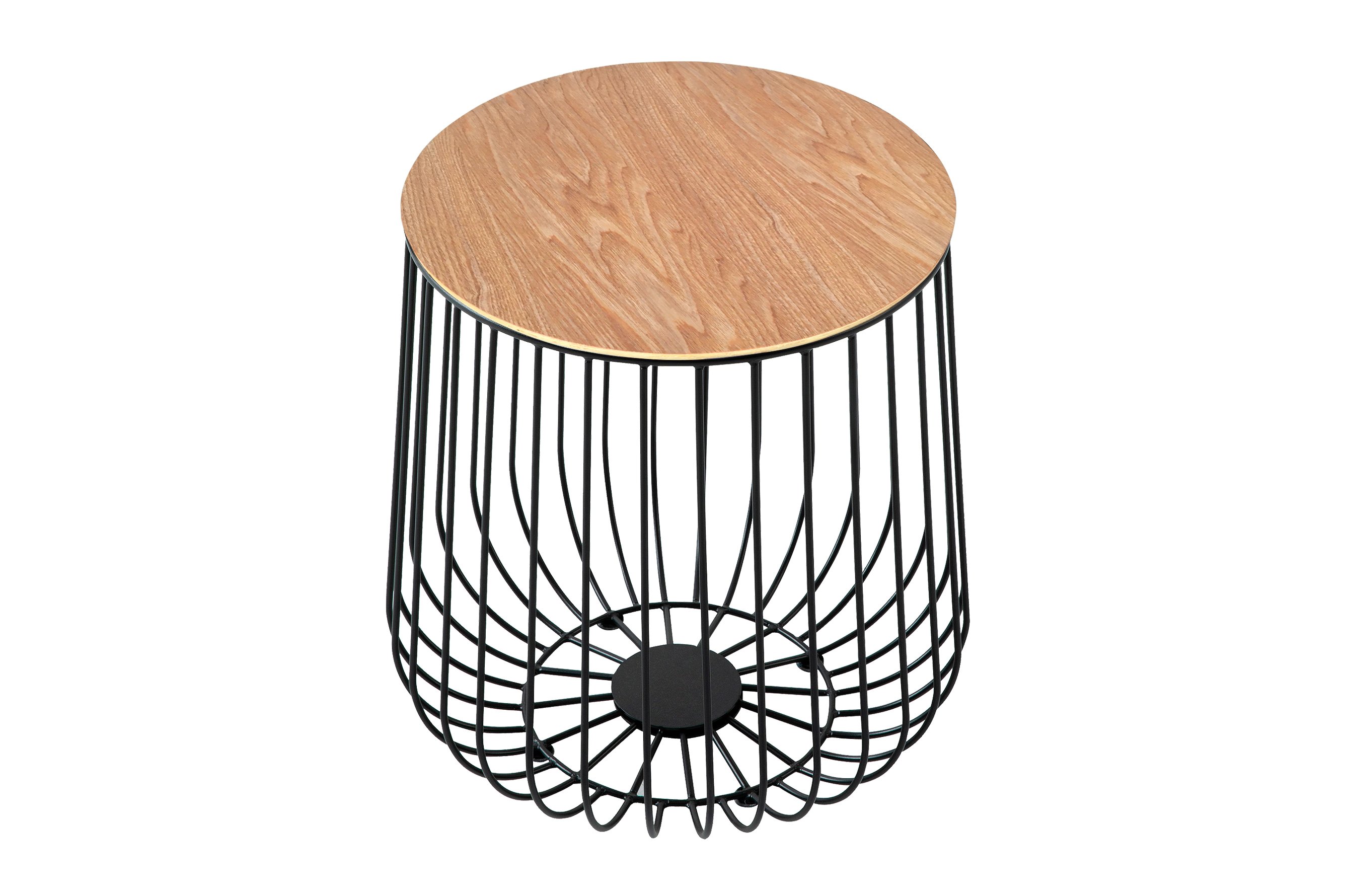 Novo Side Table – Black / Natural 2