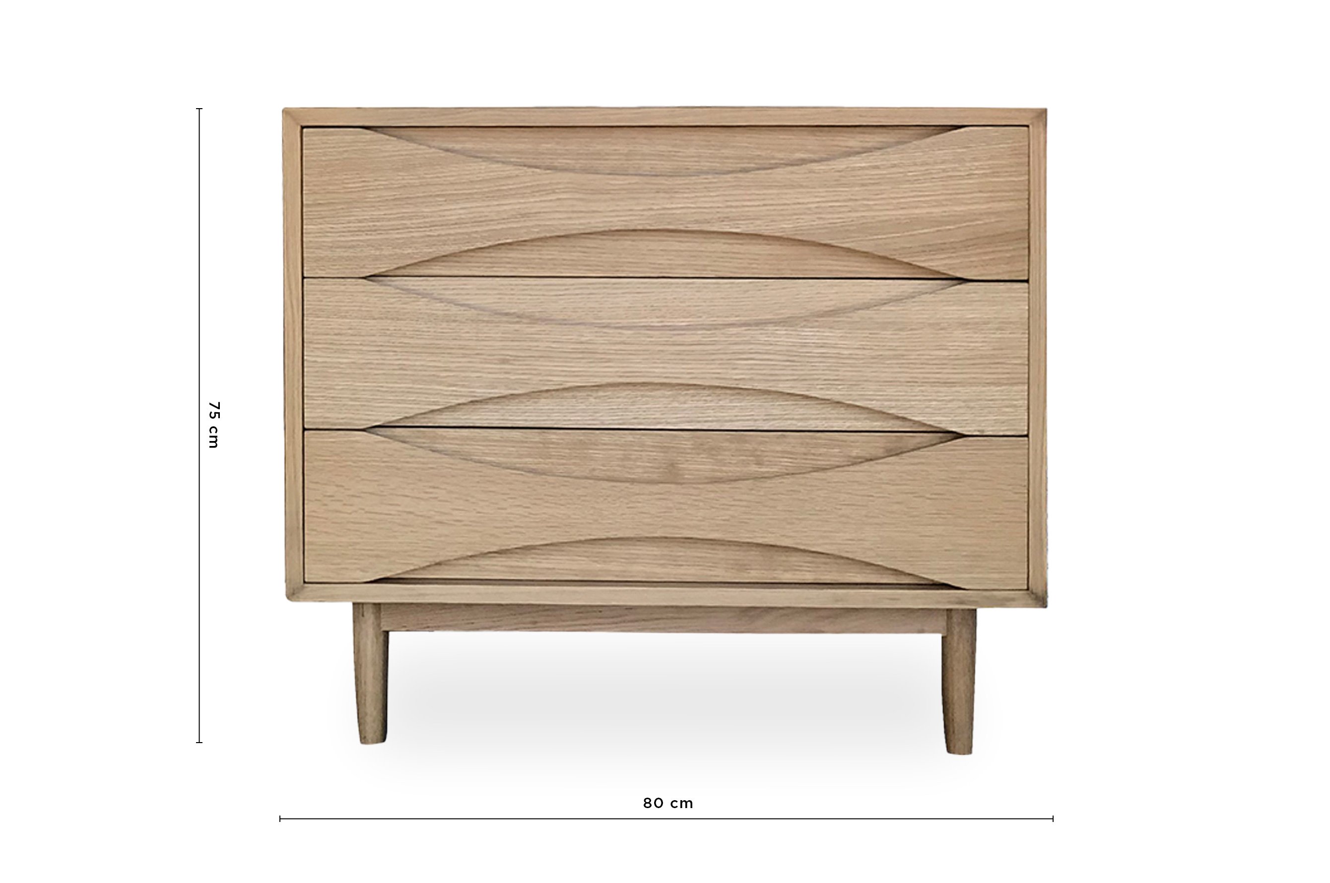 Arne 3 Drawer – Natural 5