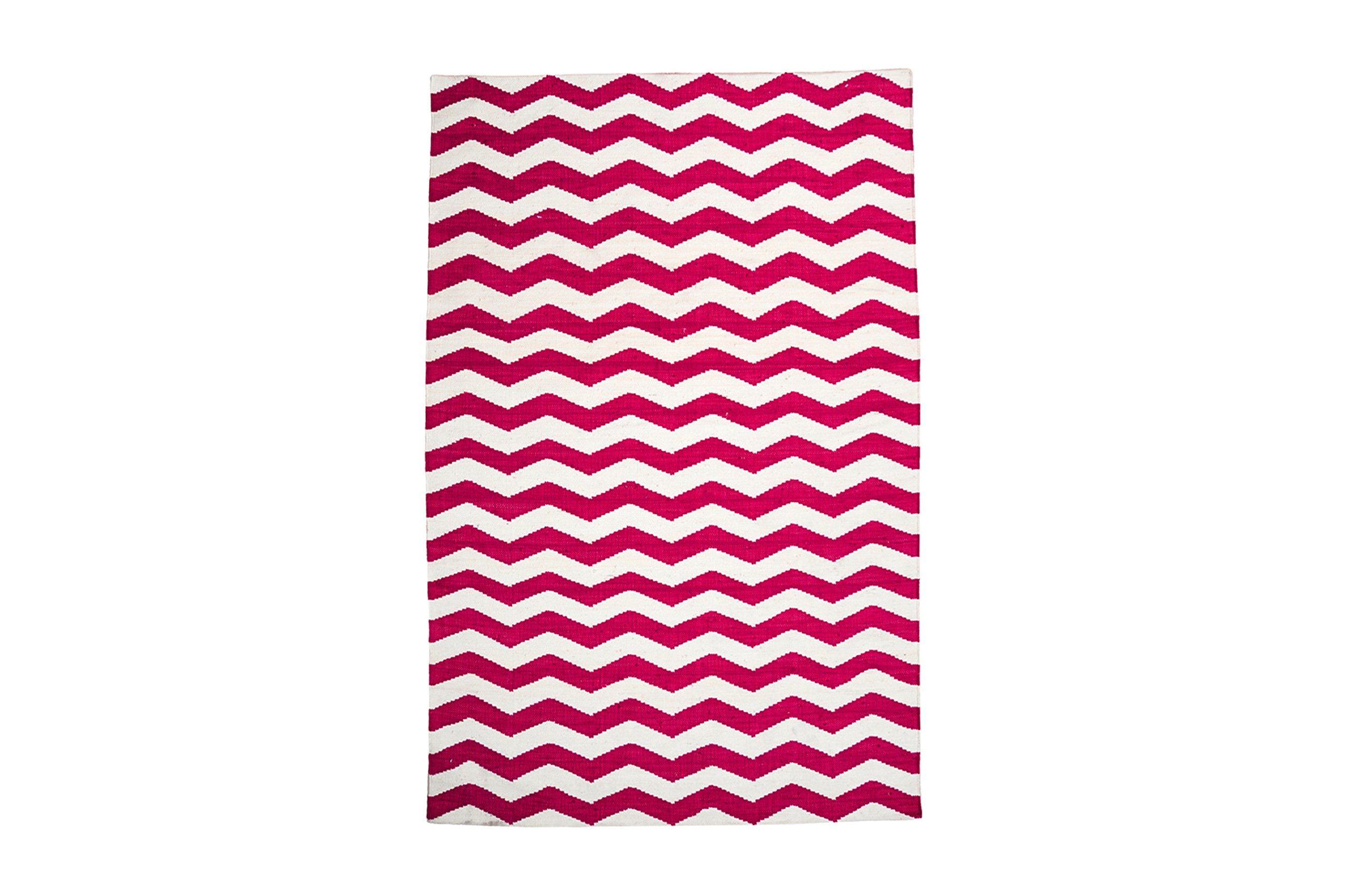 Chevron Rug – Ivory / Red 160 x 230 cm 1
