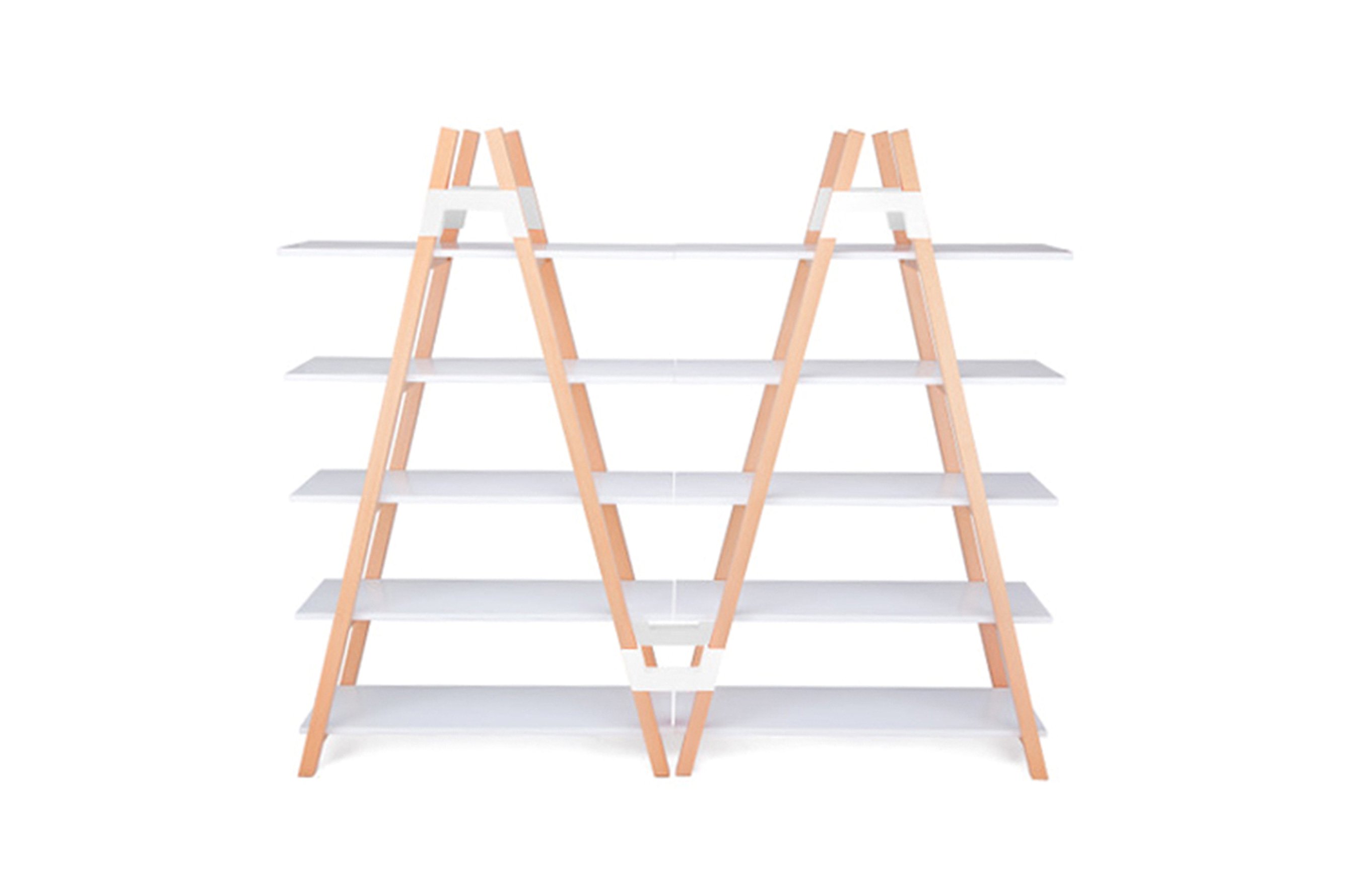 Set of 2 A-Frame Shelving Units 1