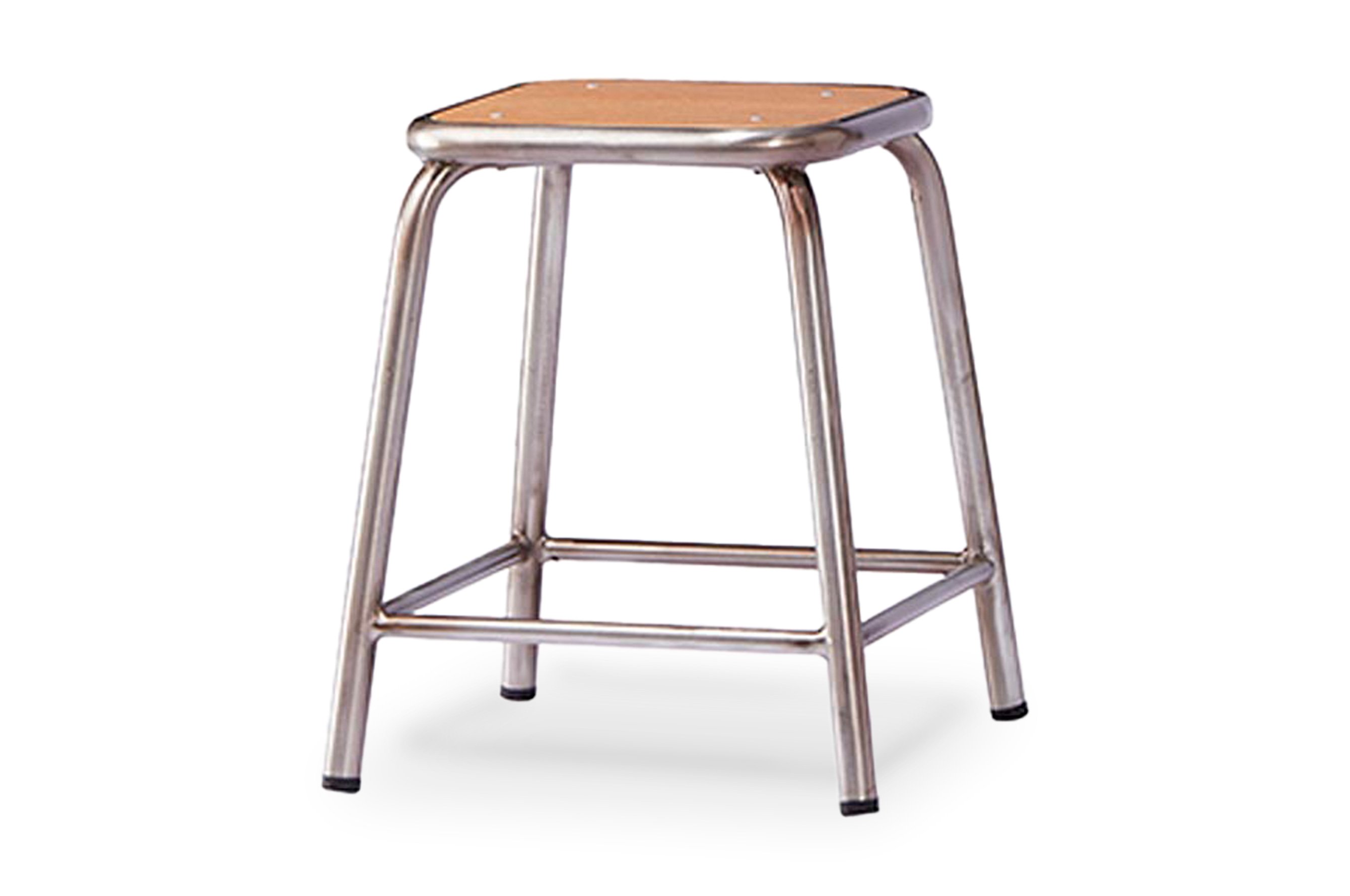 École Stool 44cm – Gunmetal / Natural Top 2