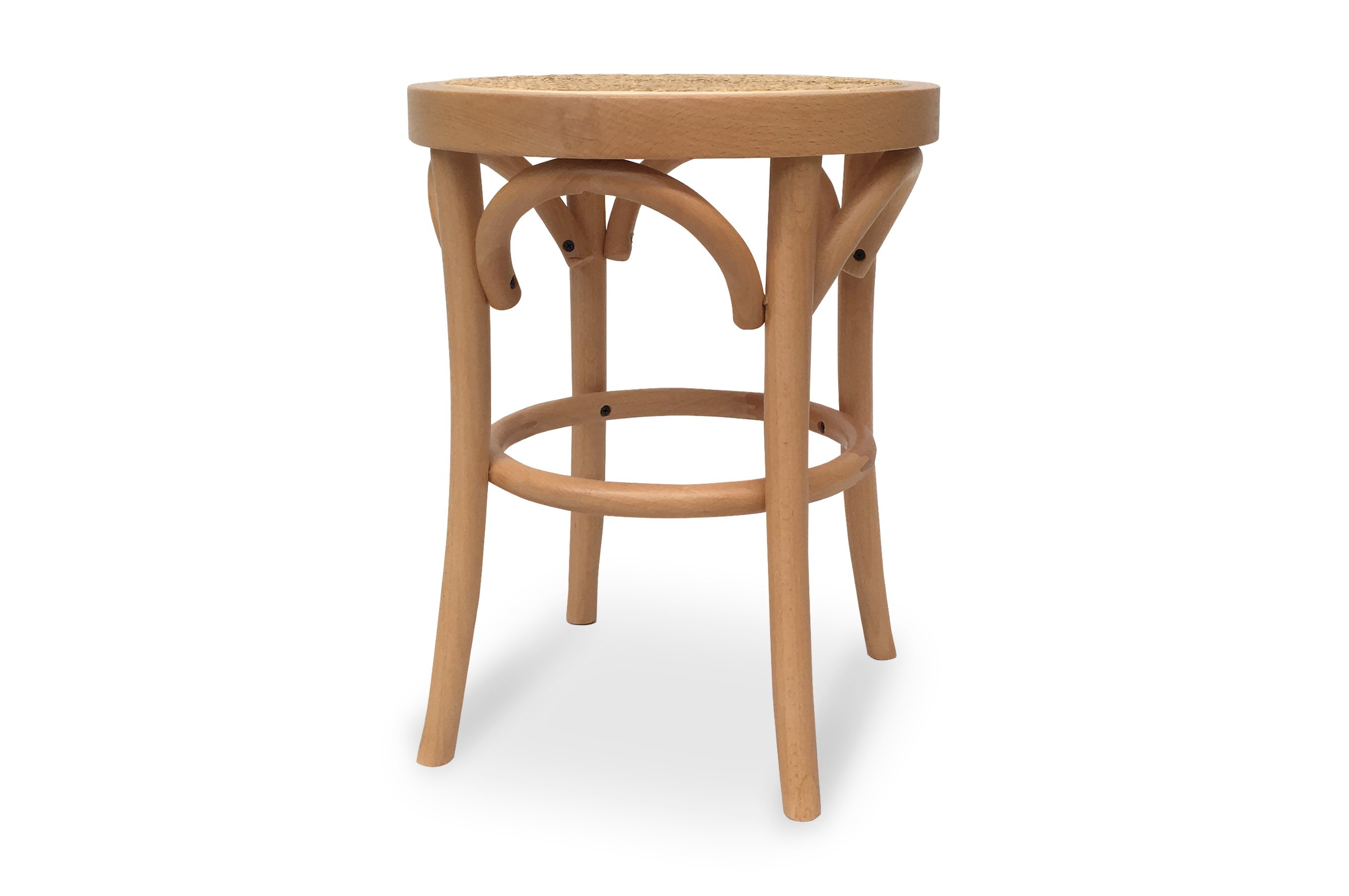 Frida Stool 45cm – Natural/Rattan 1
