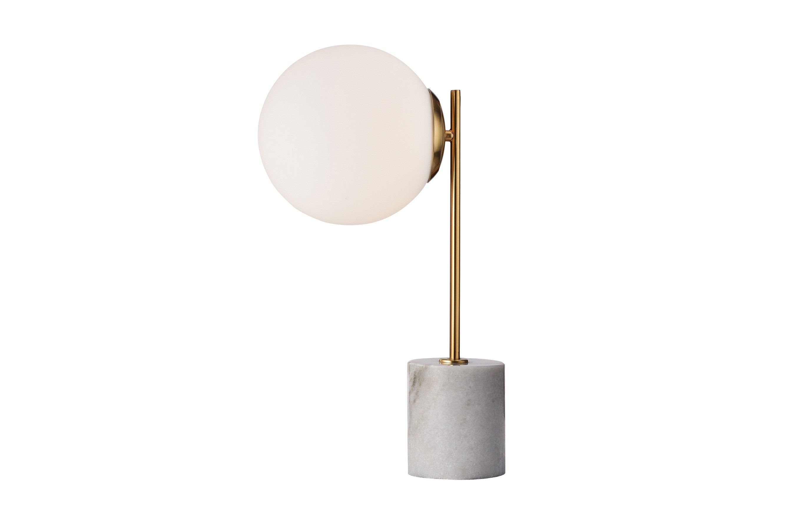 Globe Side Table Lamp – White Marble 1