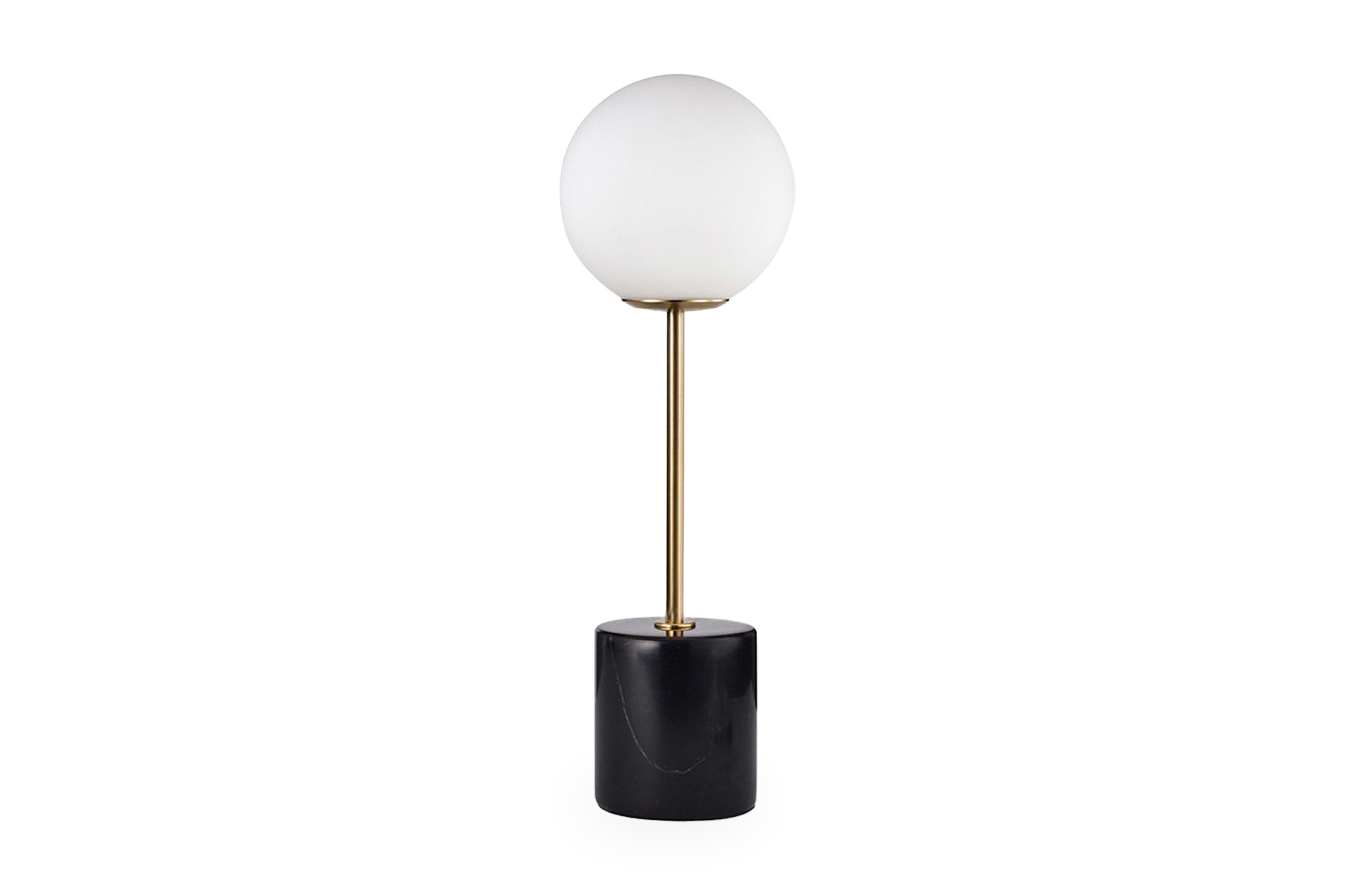 Globe Top Table Lamp – Black Marble 1