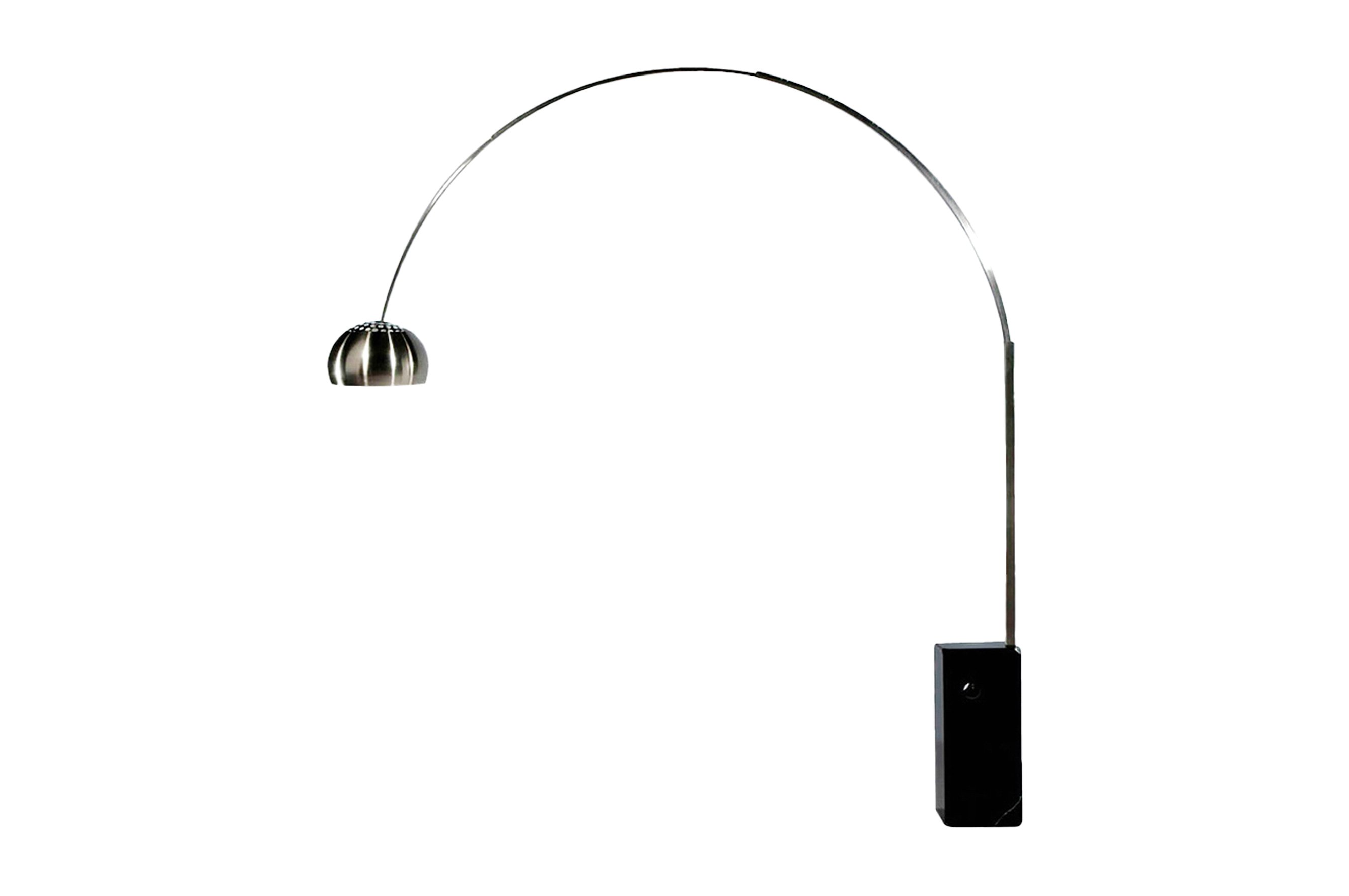 Arch Floor Lamp – Black Marble 1