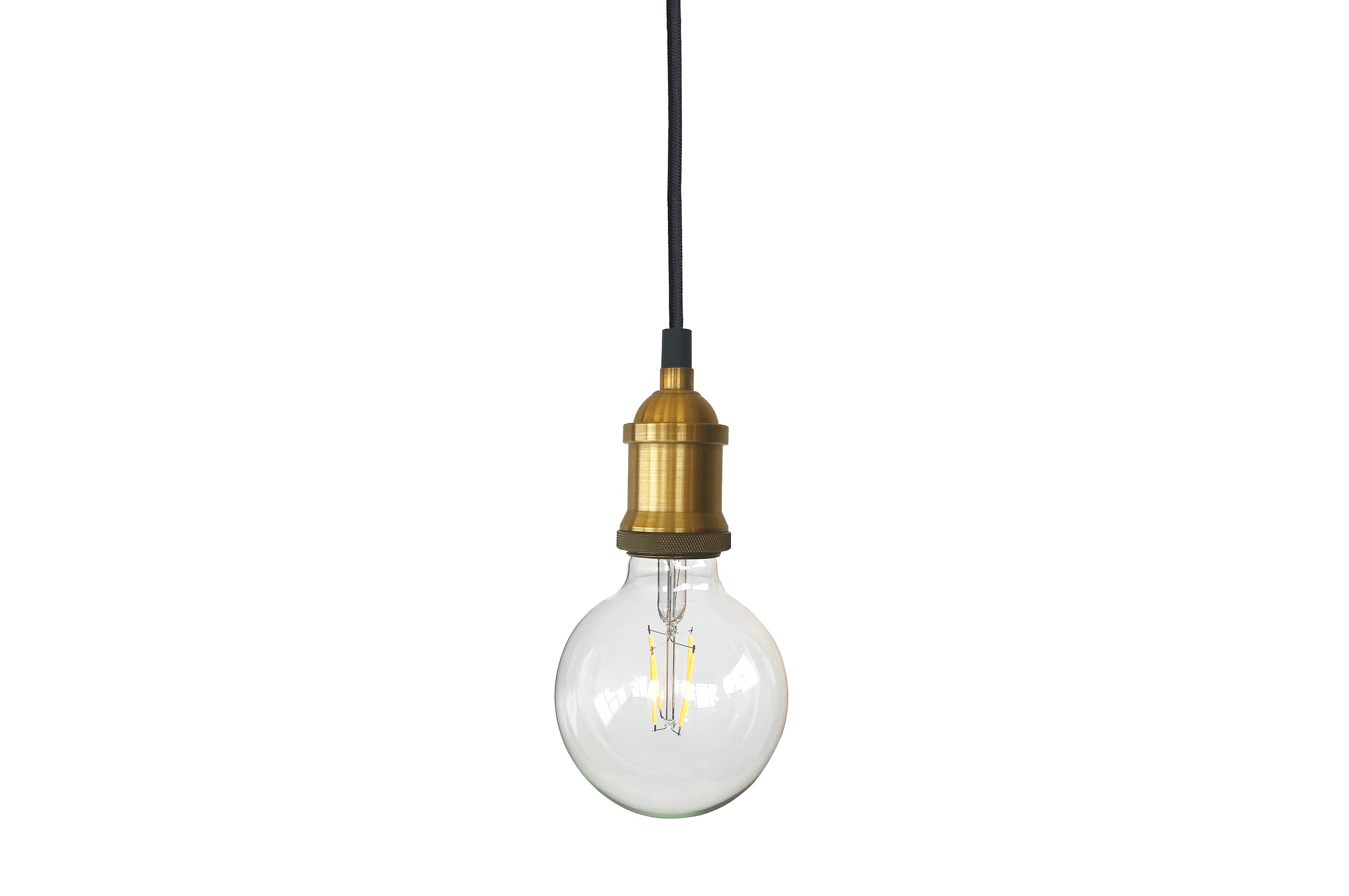 Vintage Hanging Bulb – Gold 2