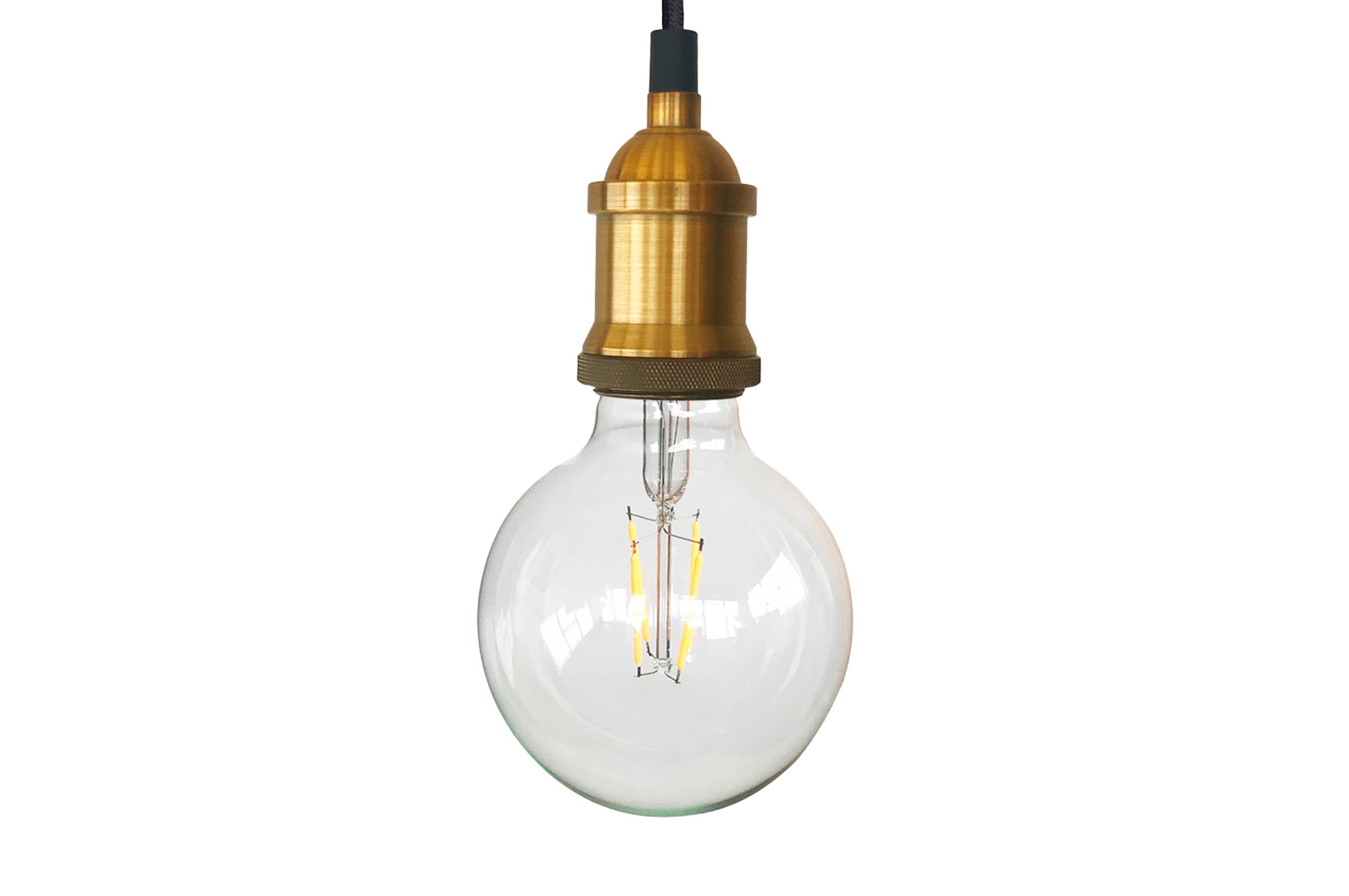 Vintage Hanging Bulb – Gold 1