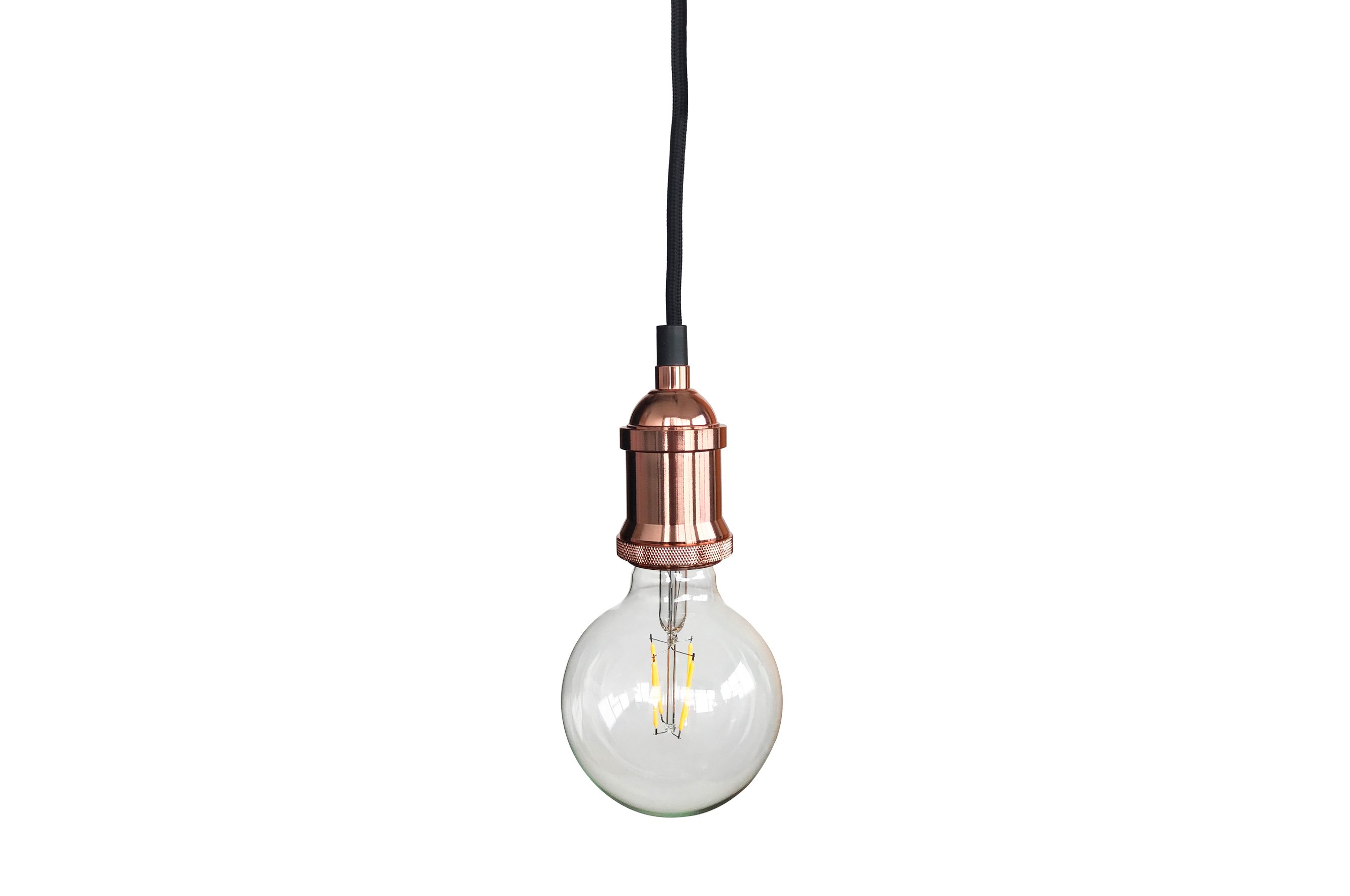 Vintage Hanging Bulb – Rose Gold 2