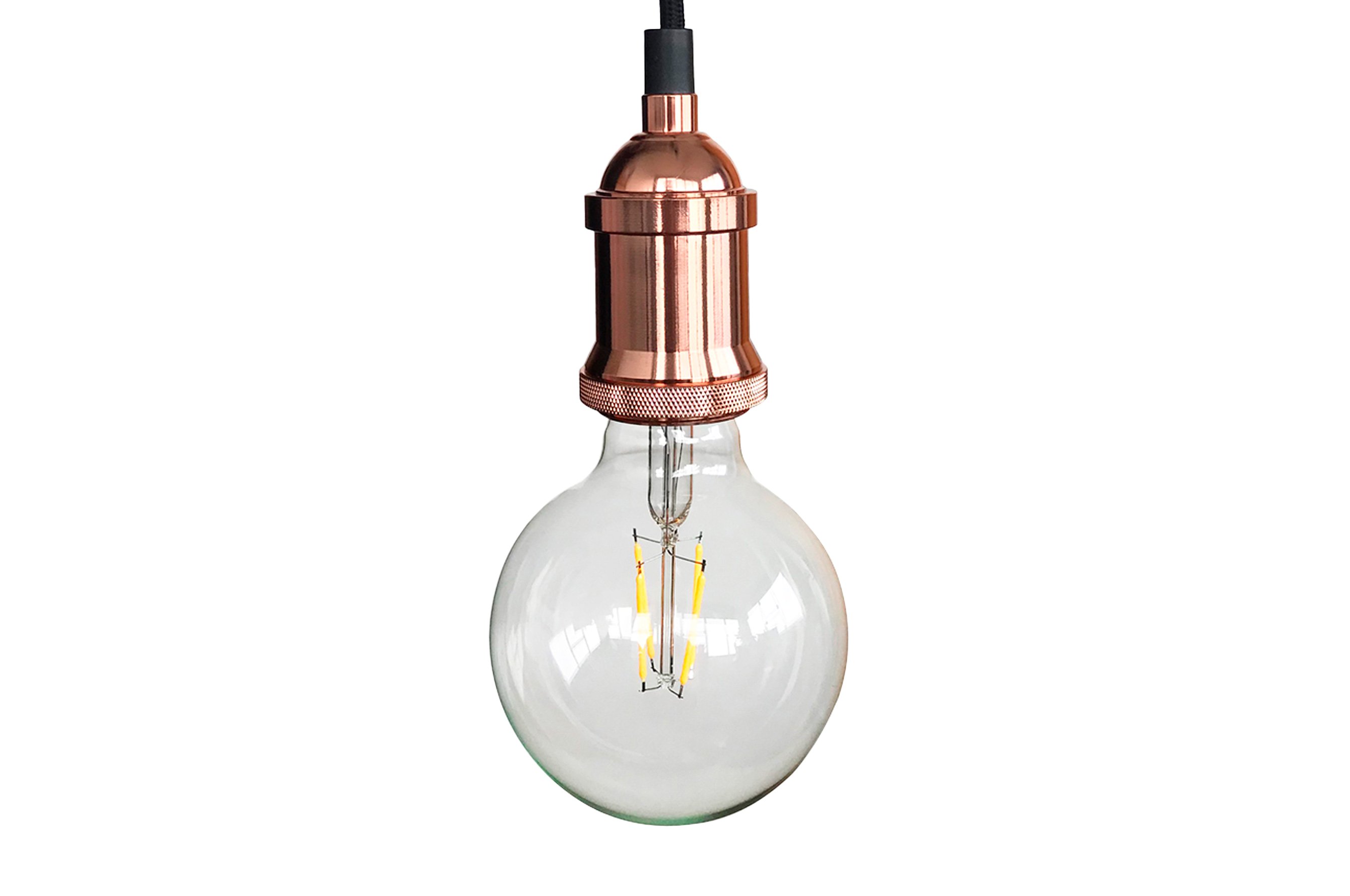 Vintage Hanging Bulb – Rose Gold 1