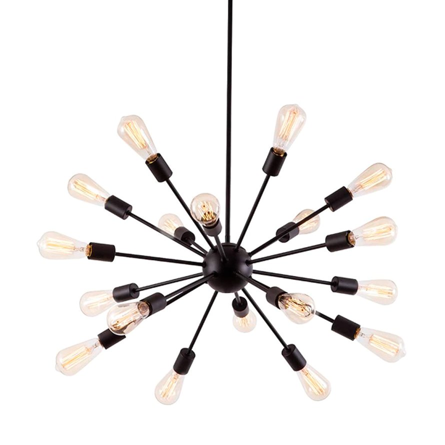 Satellite Pendant Small – Matt Black 18