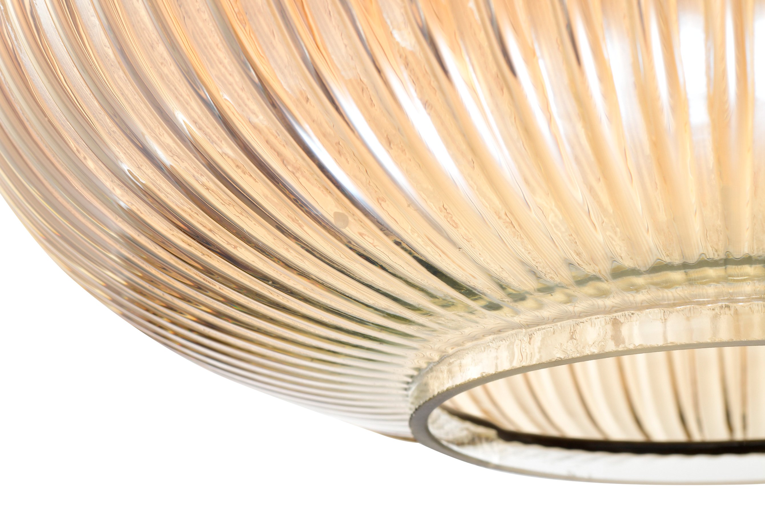 Ripple Glass Pendant A – Amber 4