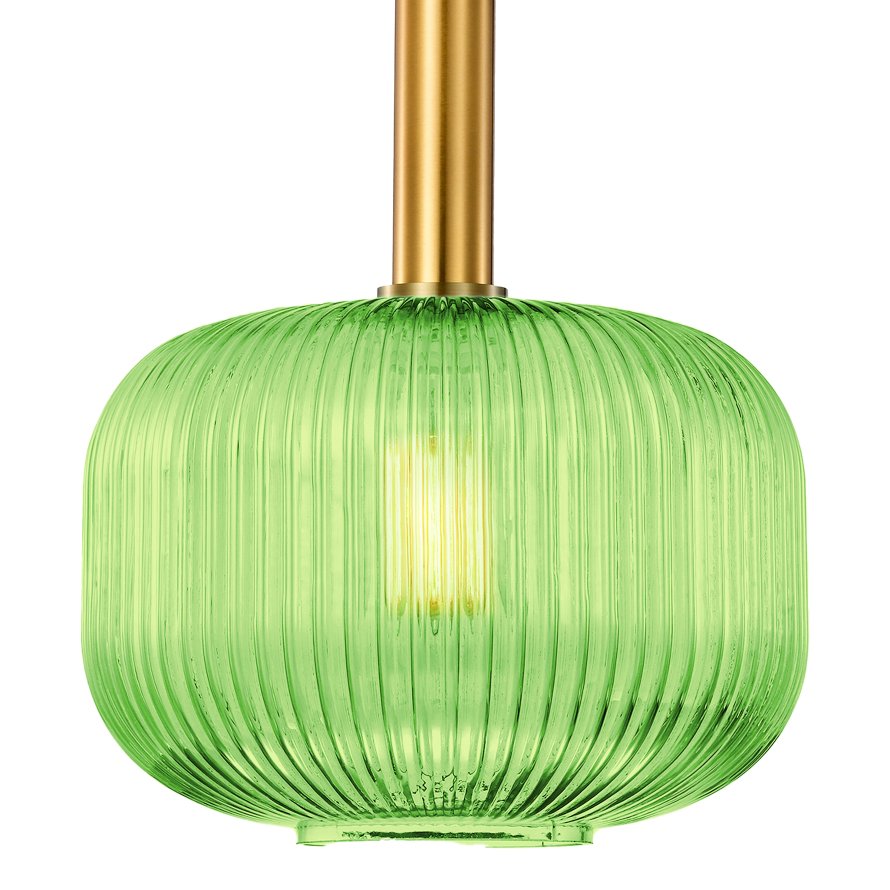 Ripple Glass Pendant A – Green 19