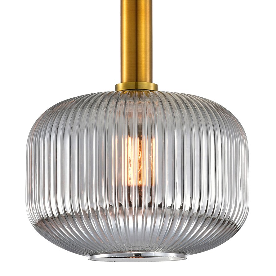 Ripple Glass Pendant A – Silver 7