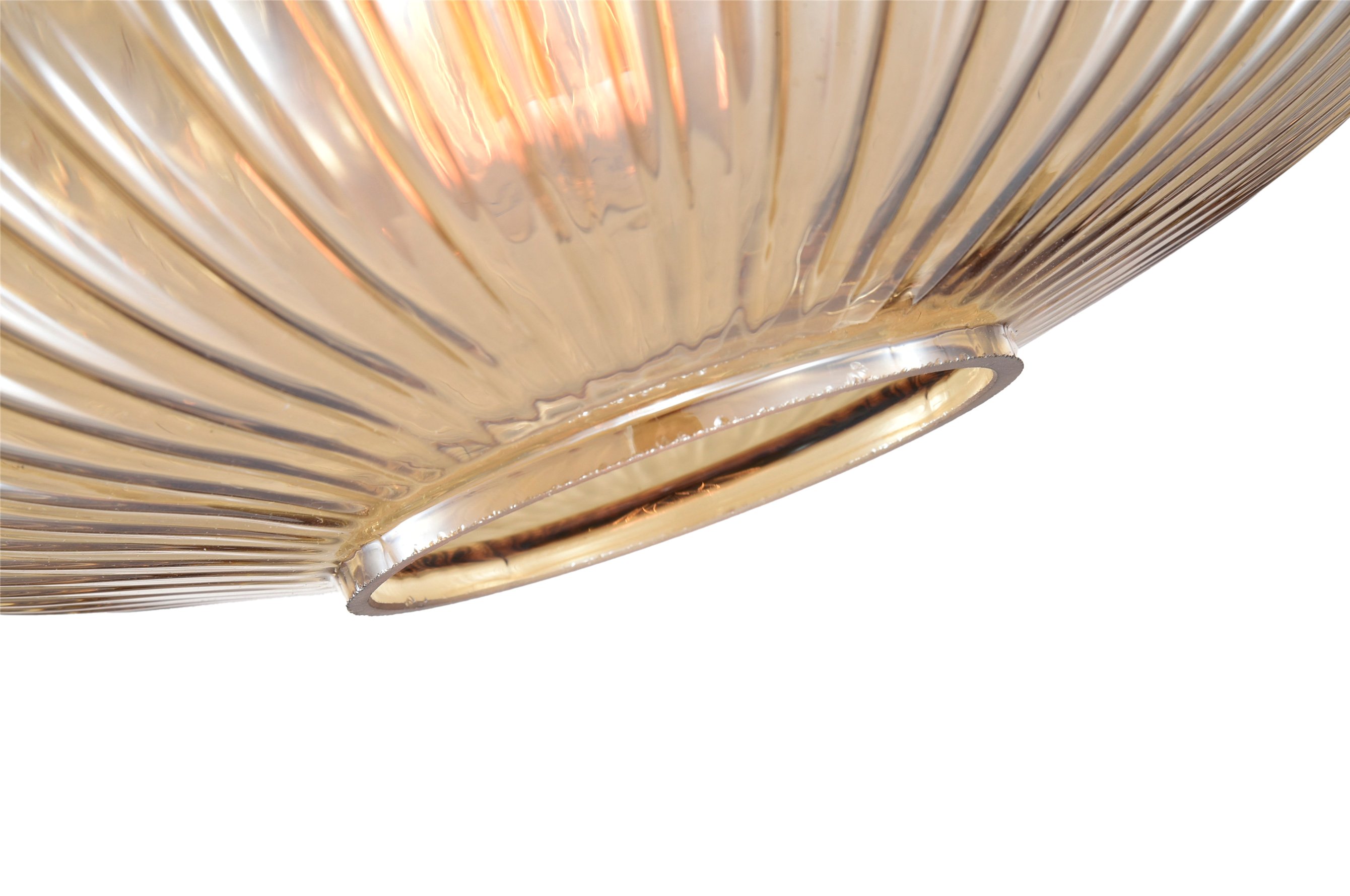 Ripple Glass Pendant B – Amber 6