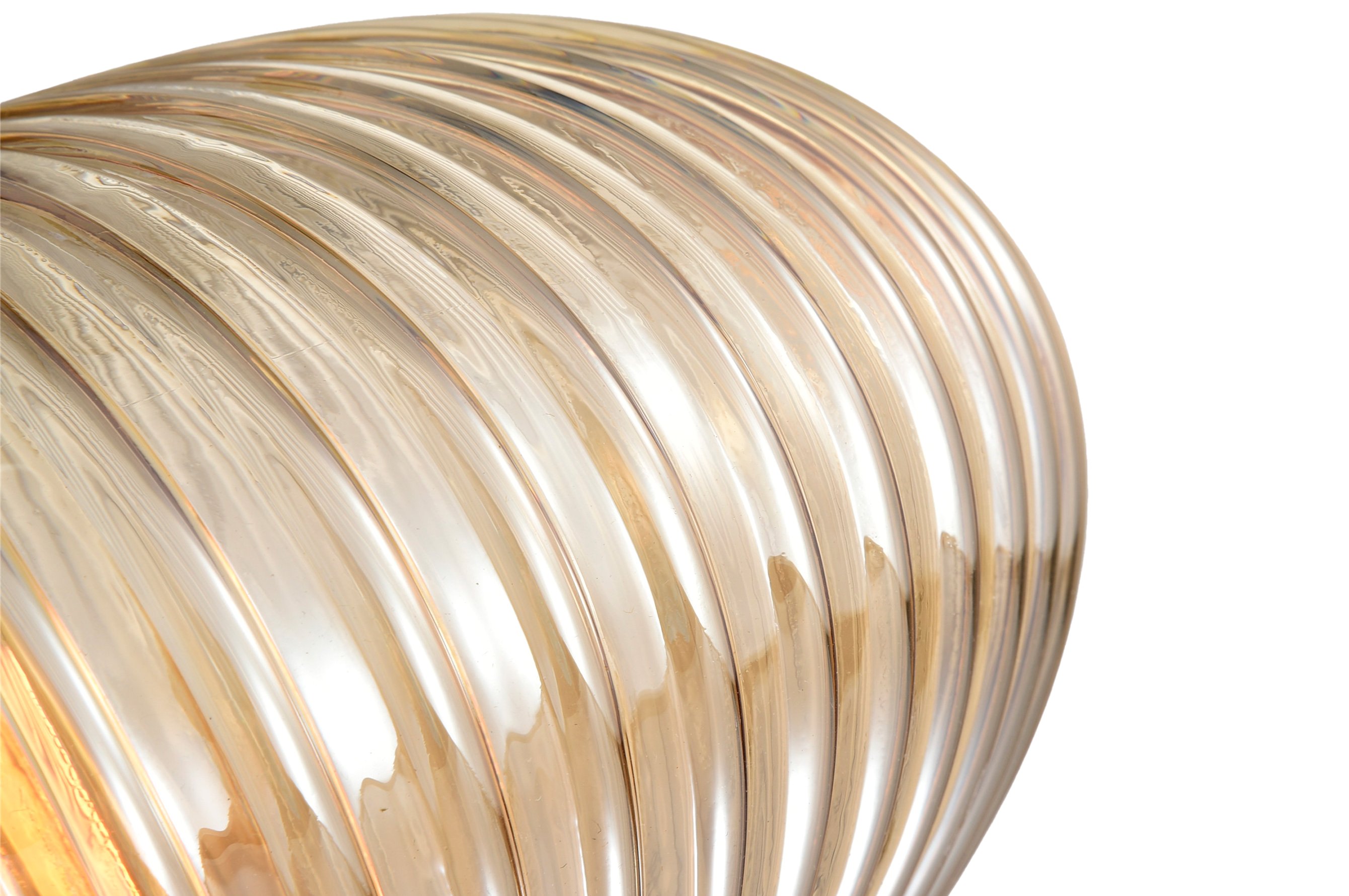 Ripple Glass Pendant B – Amber 4