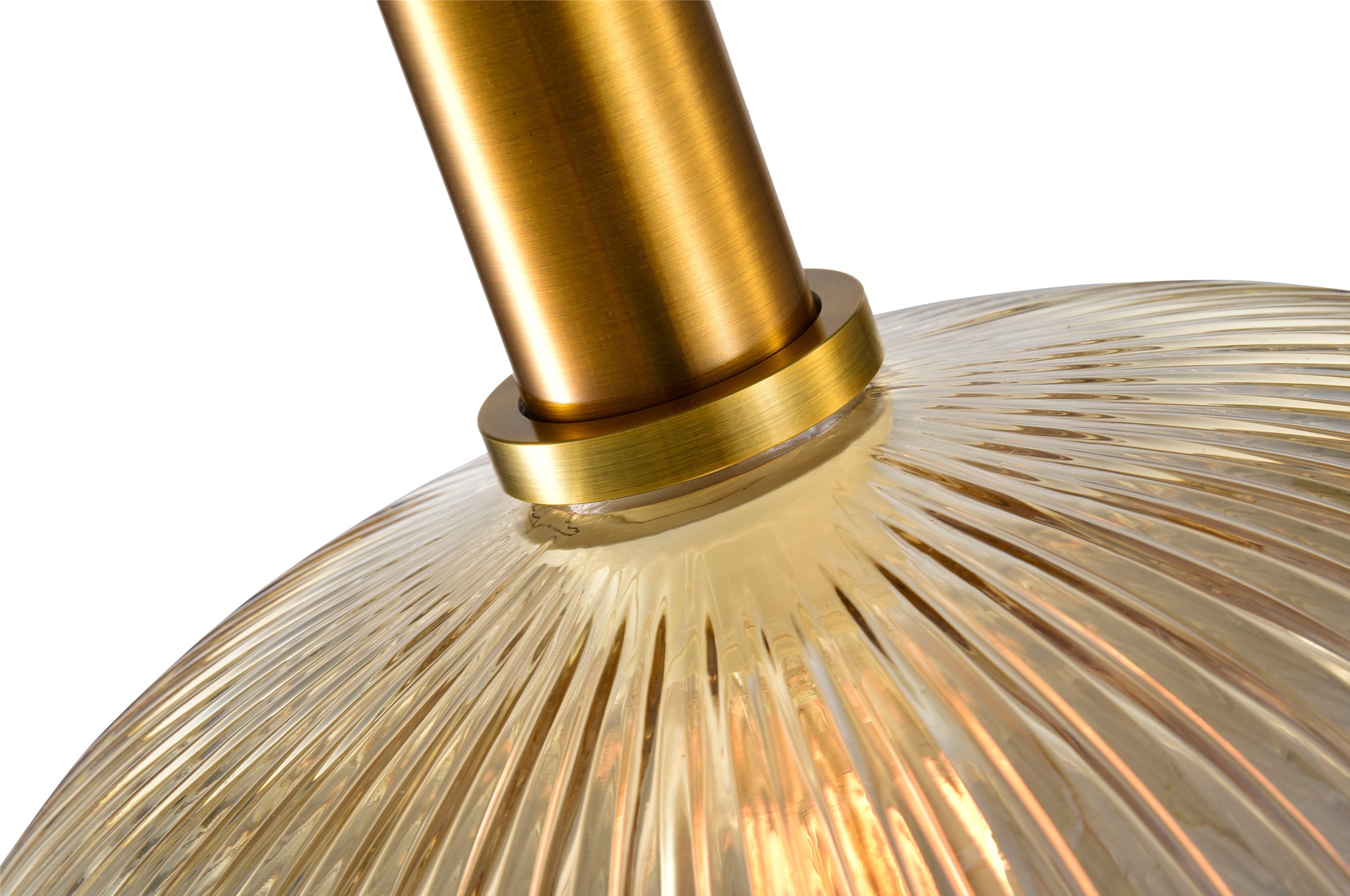 Ripple Glass Pendant B – Amber 5