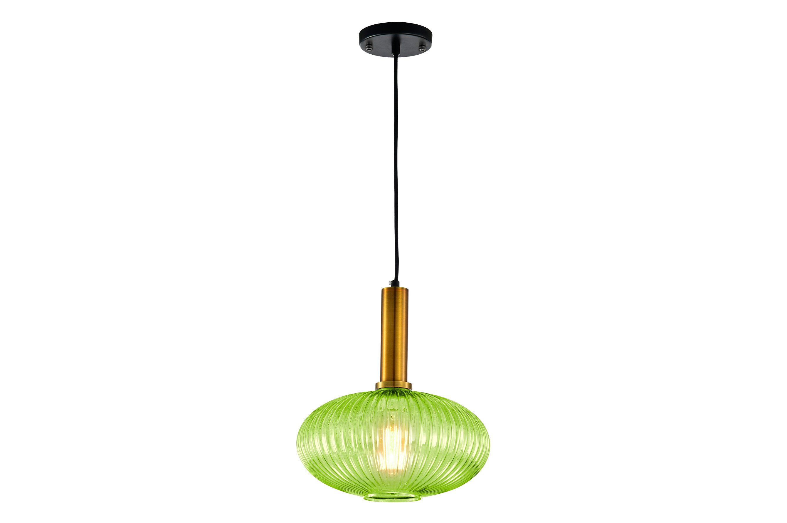 Ripple Glass Pendant B – Green 2