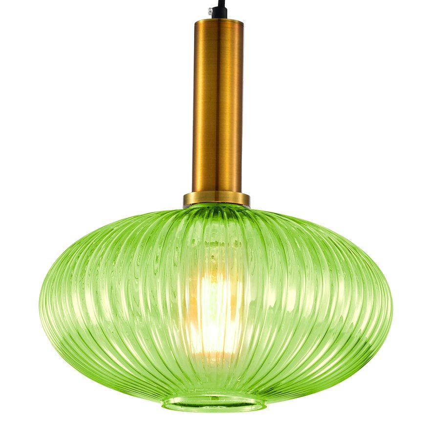 Ripple Glass Pendant B – Green 9