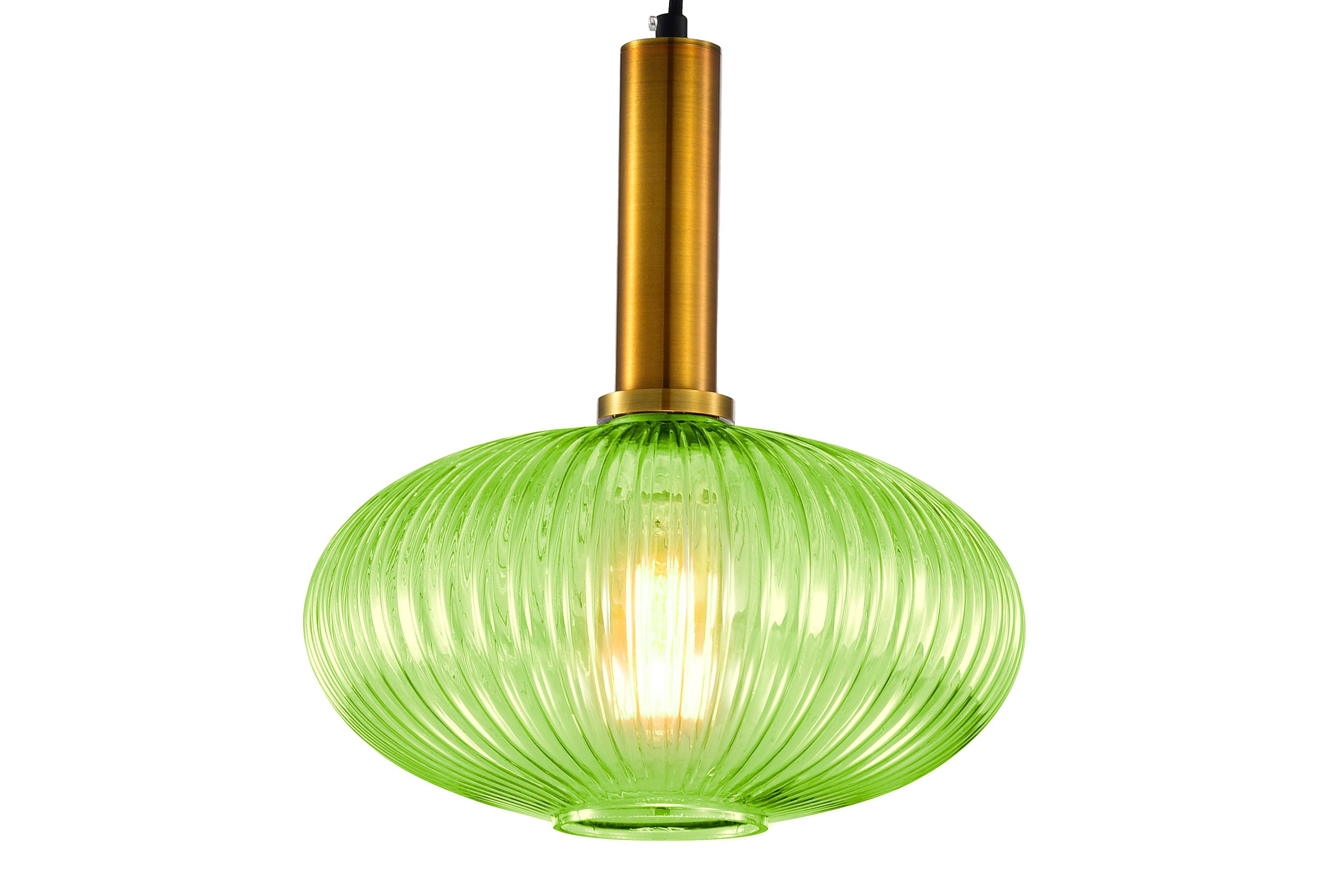 Ripple Glass Pendant B – Green 1