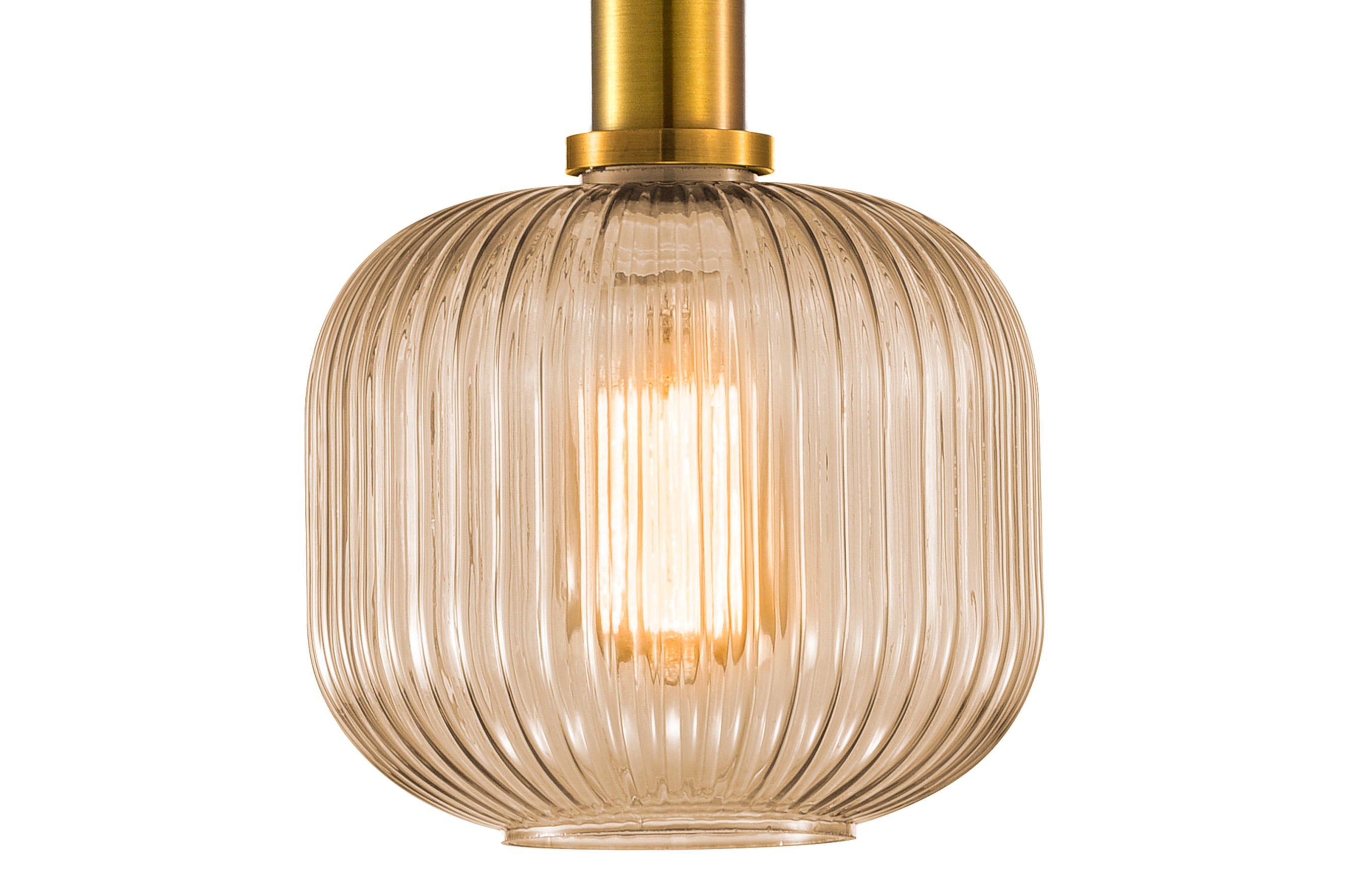 Ripple Glass Pendant C – Amber 1