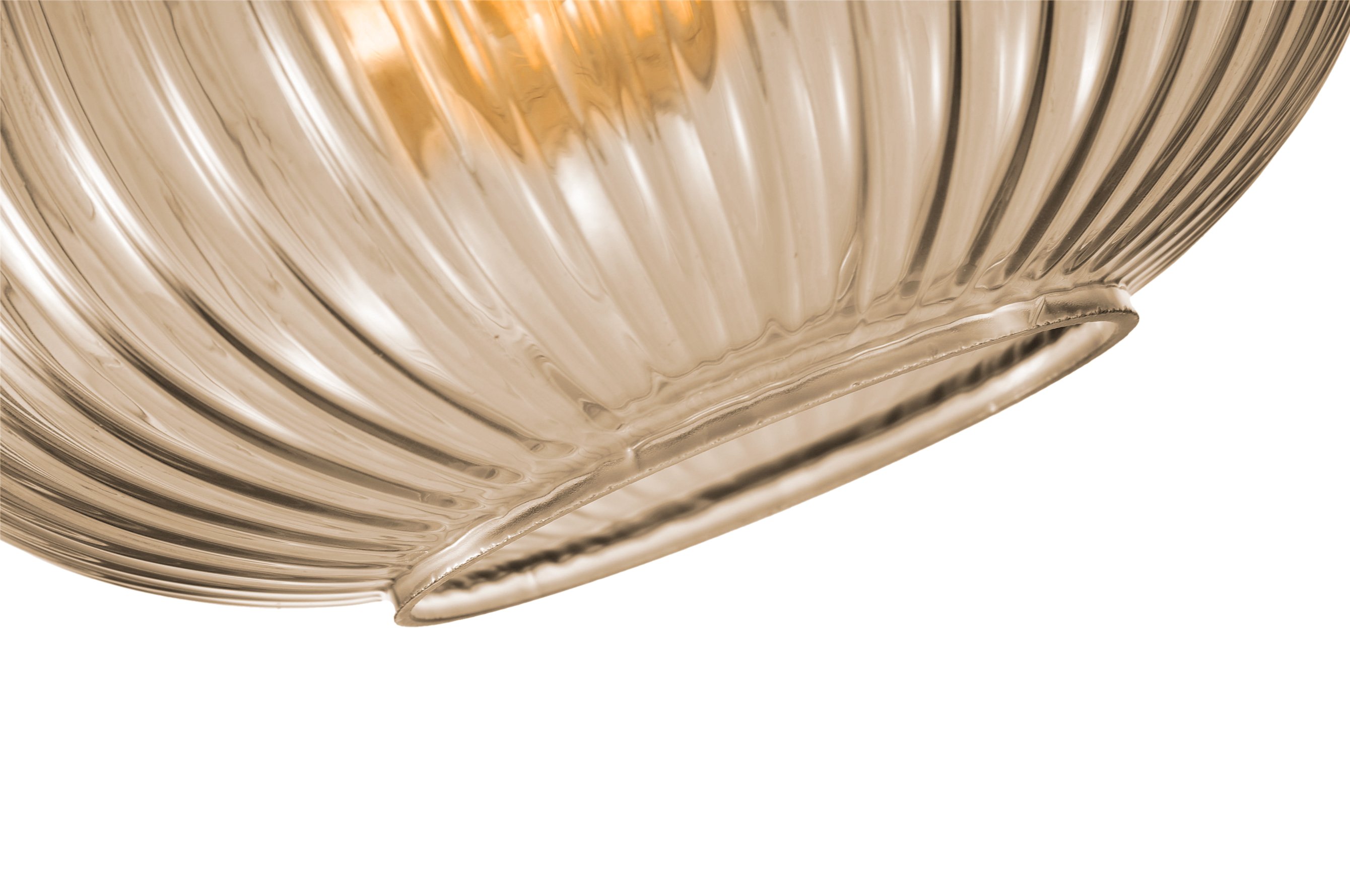 Ripple Glass Pendant C – Amber 6