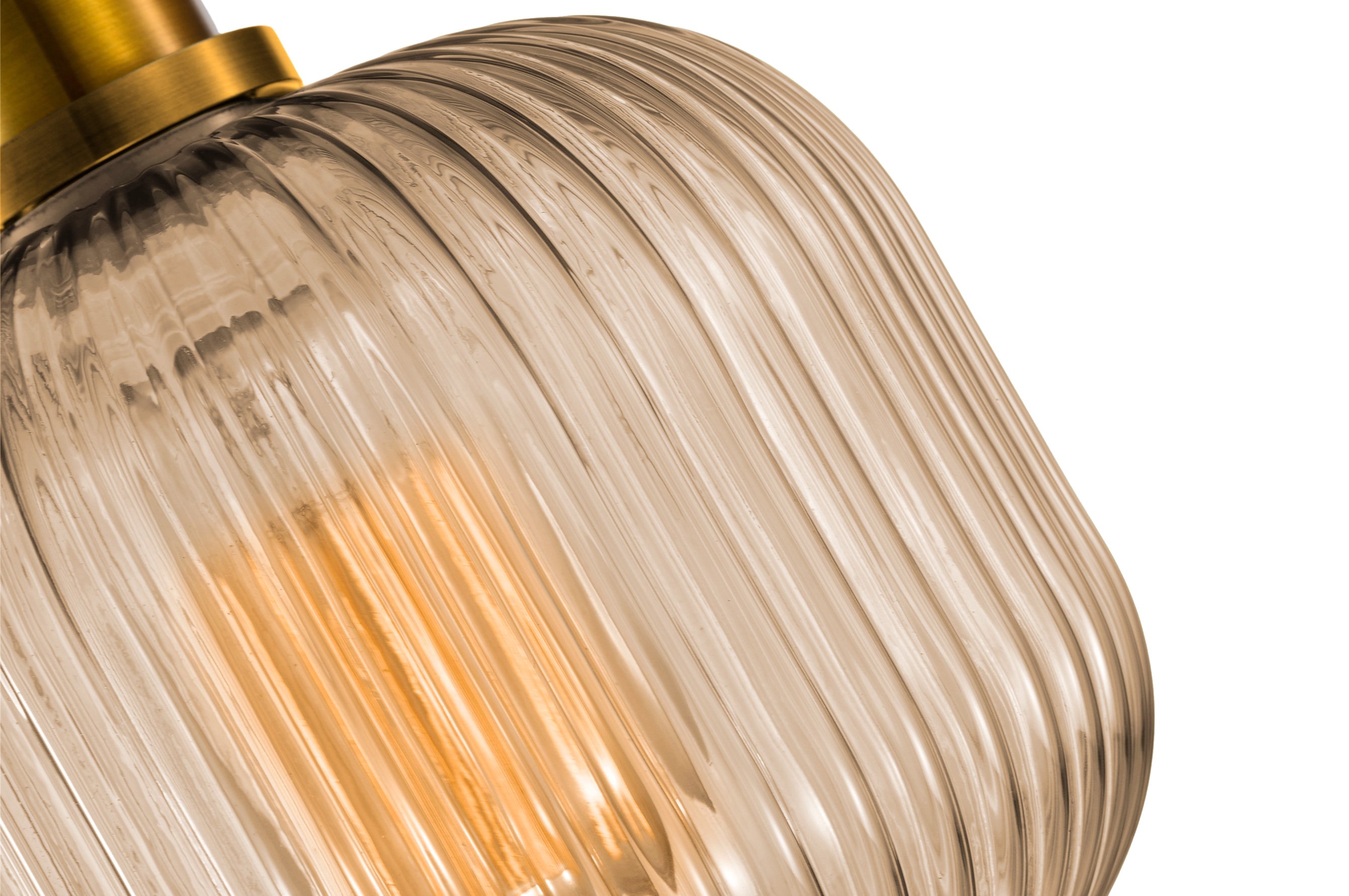 Ripple Glass Pendant C – Amber 4