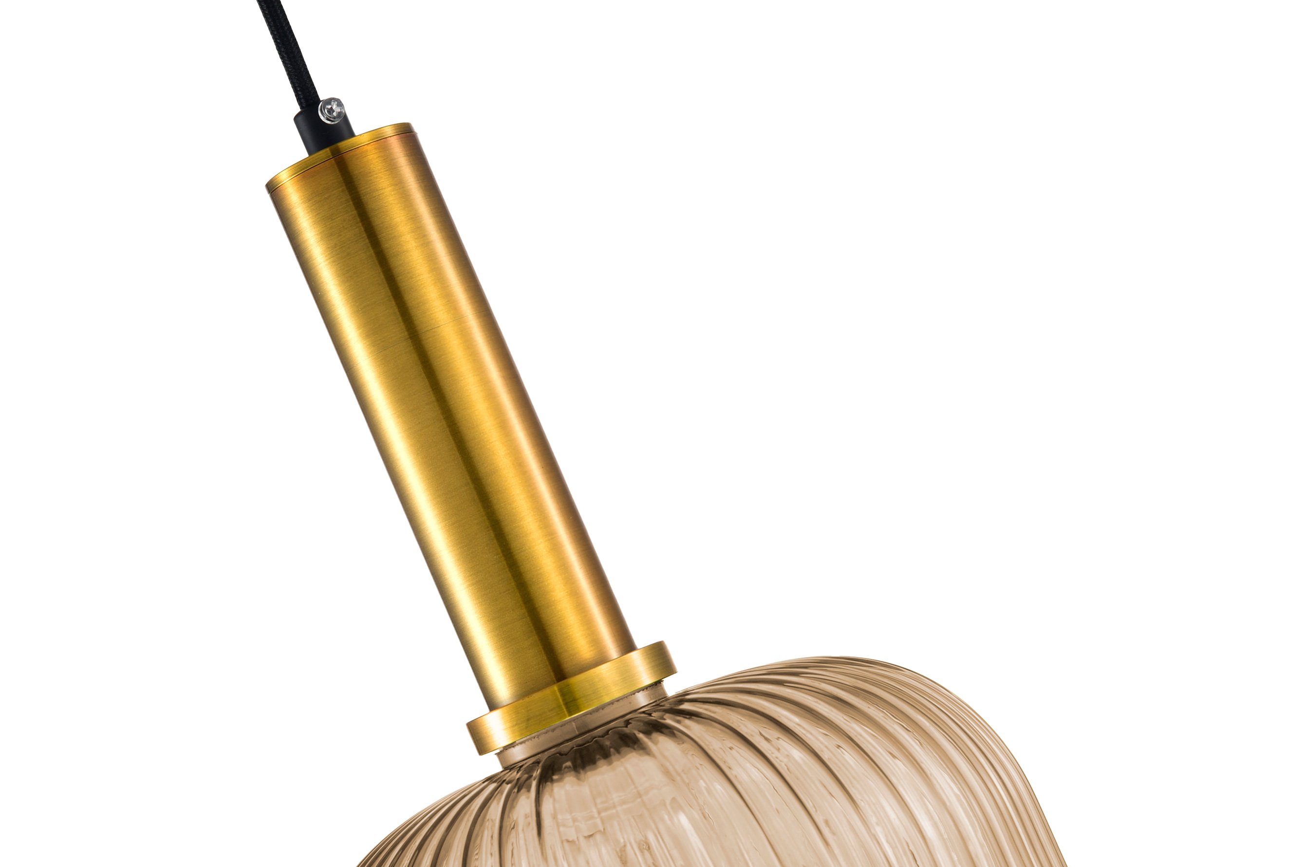 Ripple Glass Pendant C – Amber 7