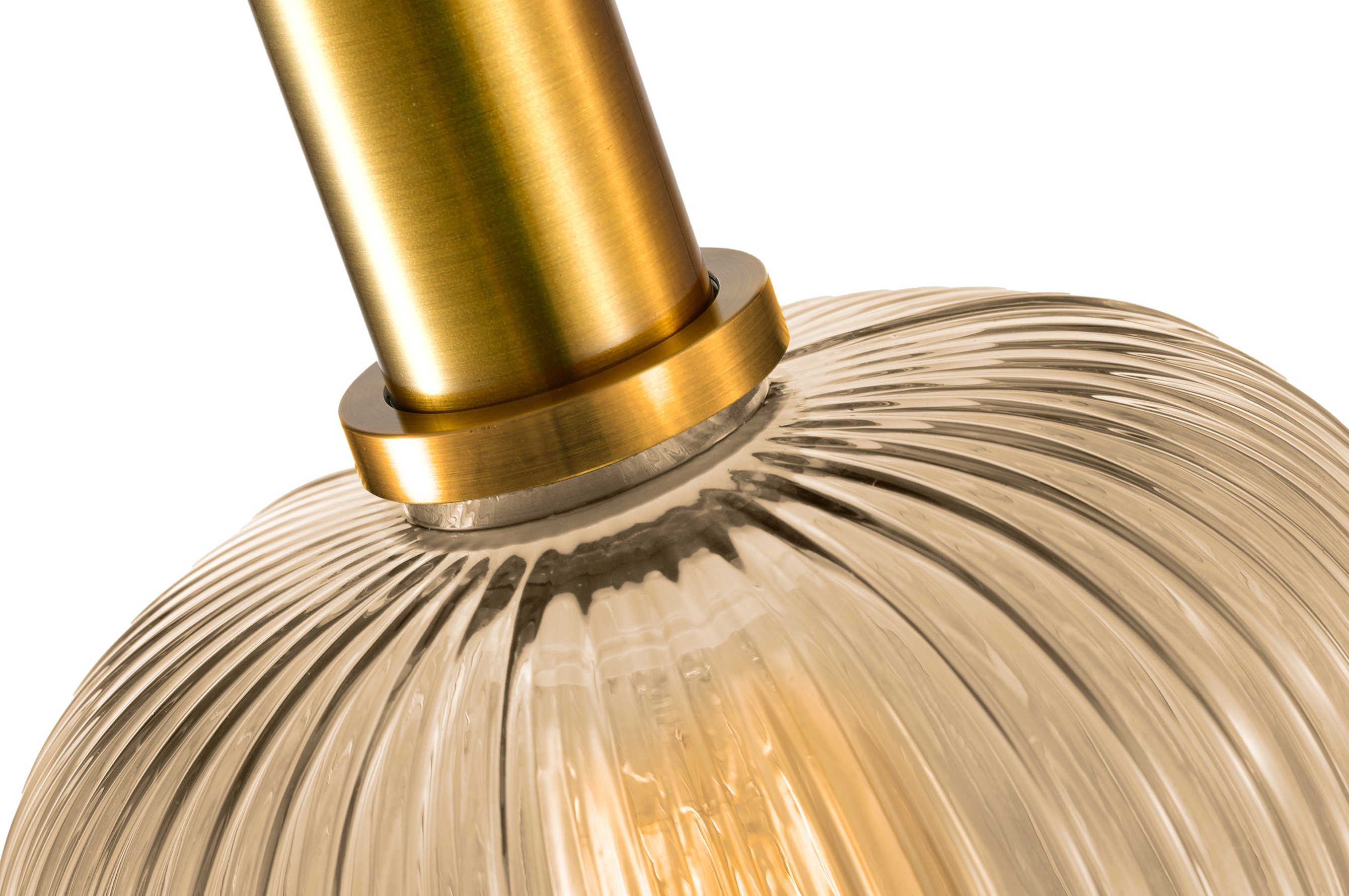 Ripple Glass Pendant C – Amber 5