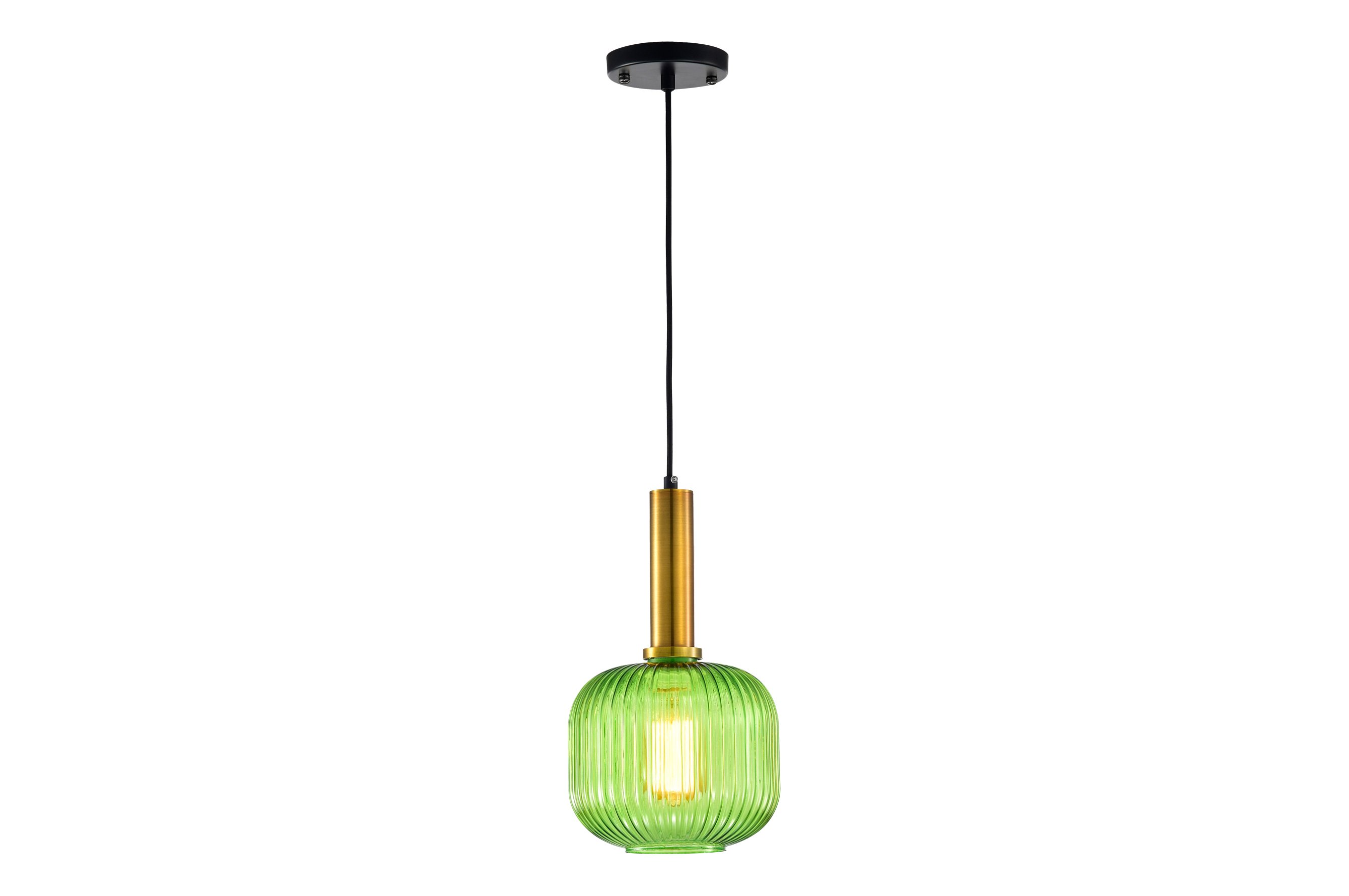 Ripple Glass Pendant C – Green 2