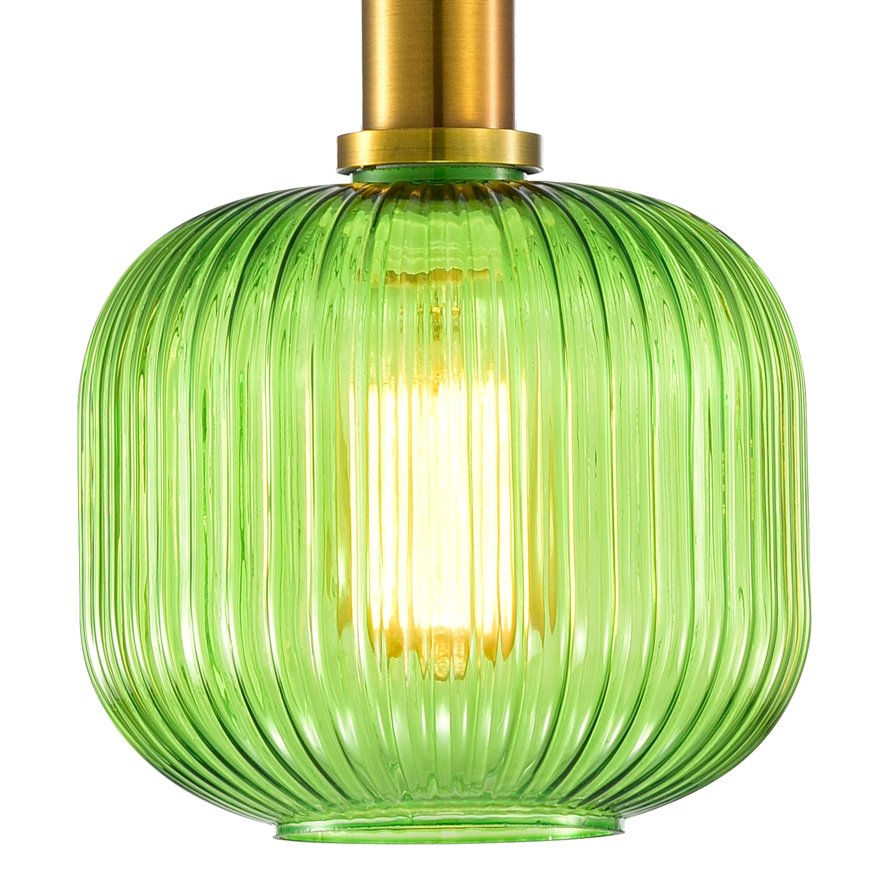 Ripple Glass Pendant C – Green 12