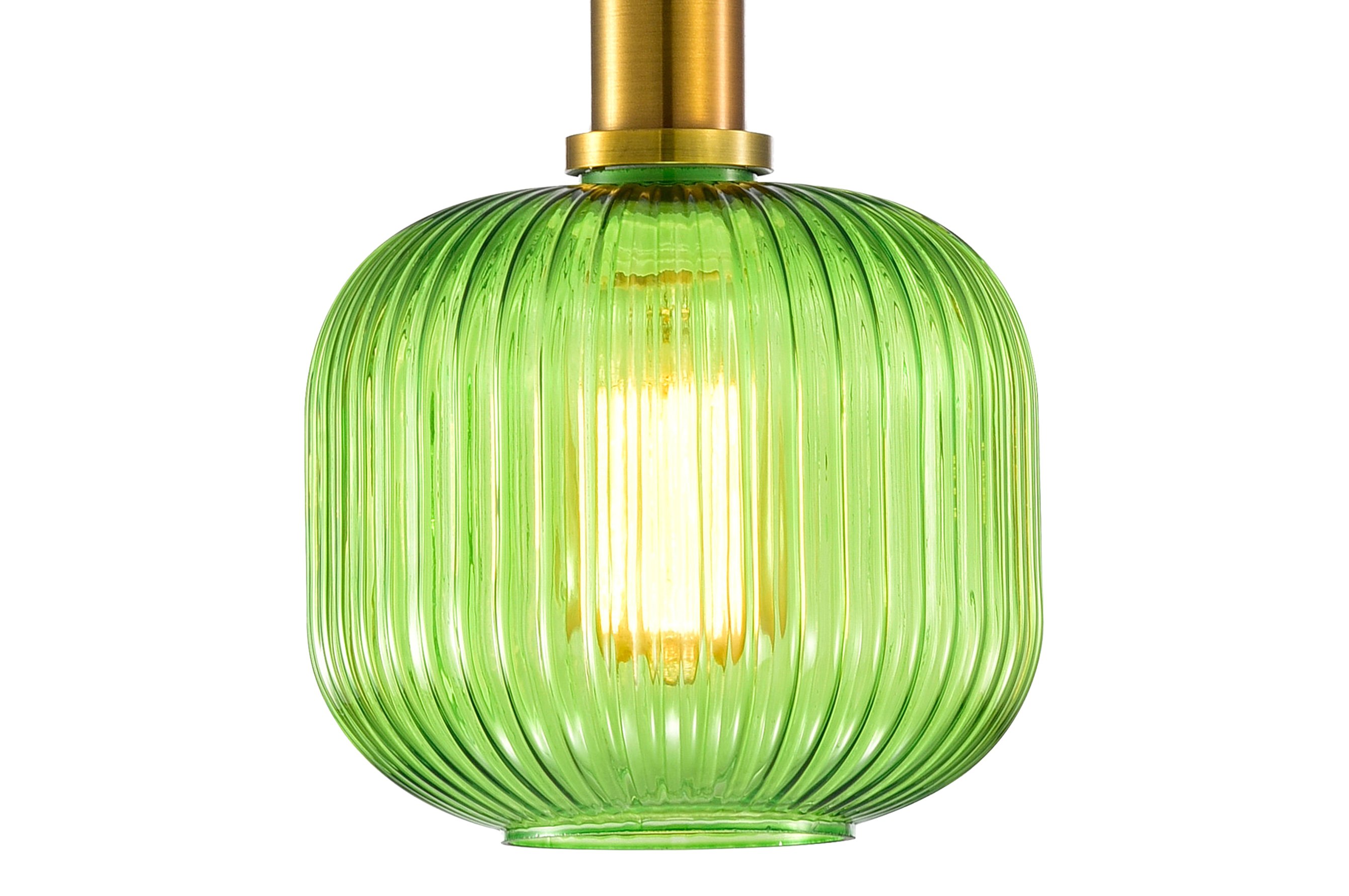 Ripple Glass Pendant C – Green 1