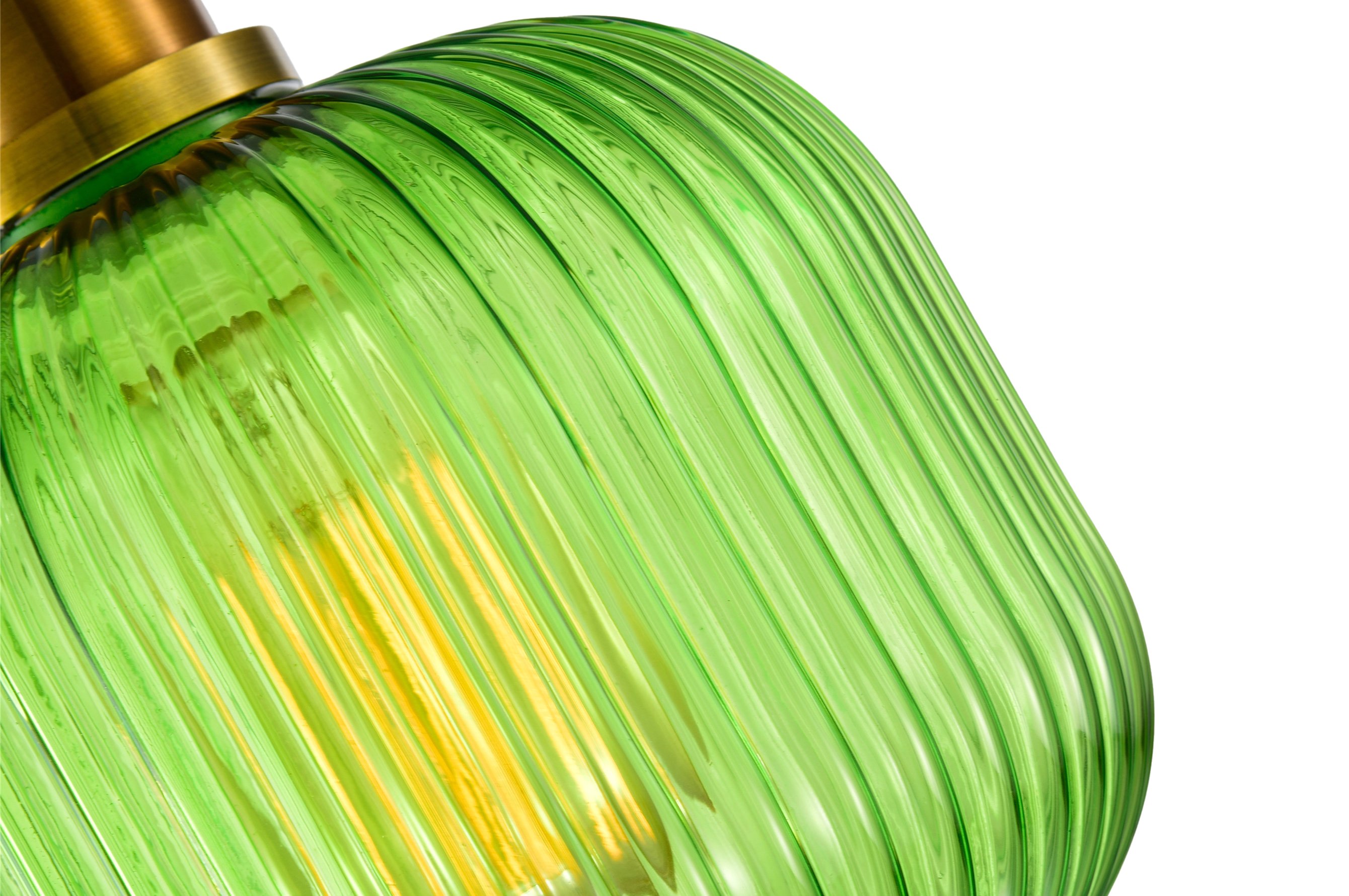 Ripple Glass Pendant C – Green 4