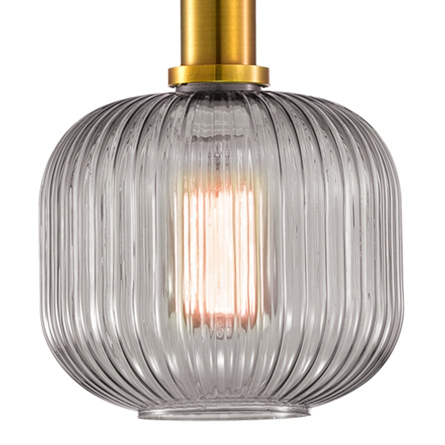 Ripple Glass Pendant C – Silver 13