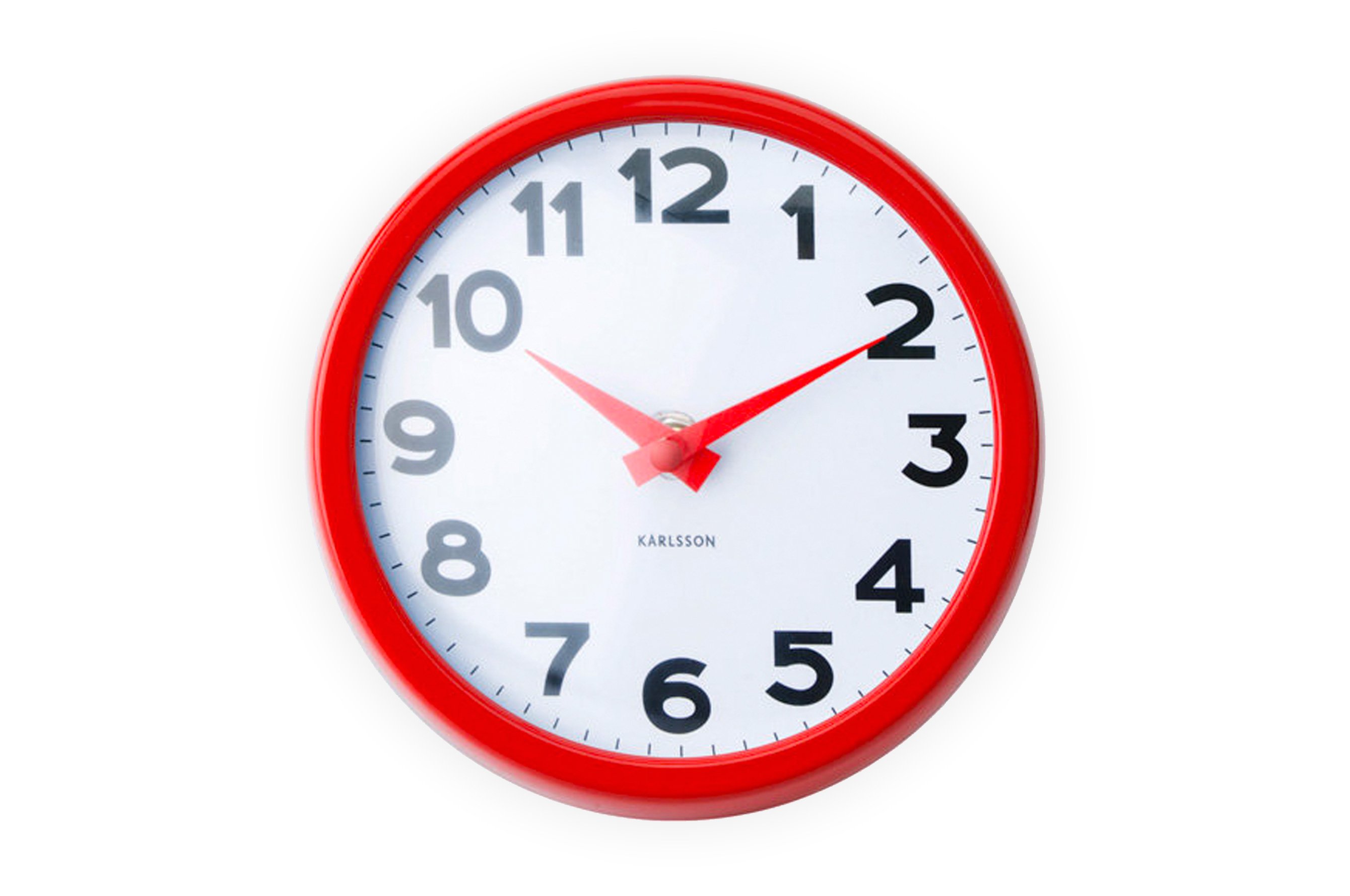 Wall Clock Never Out – Red 1