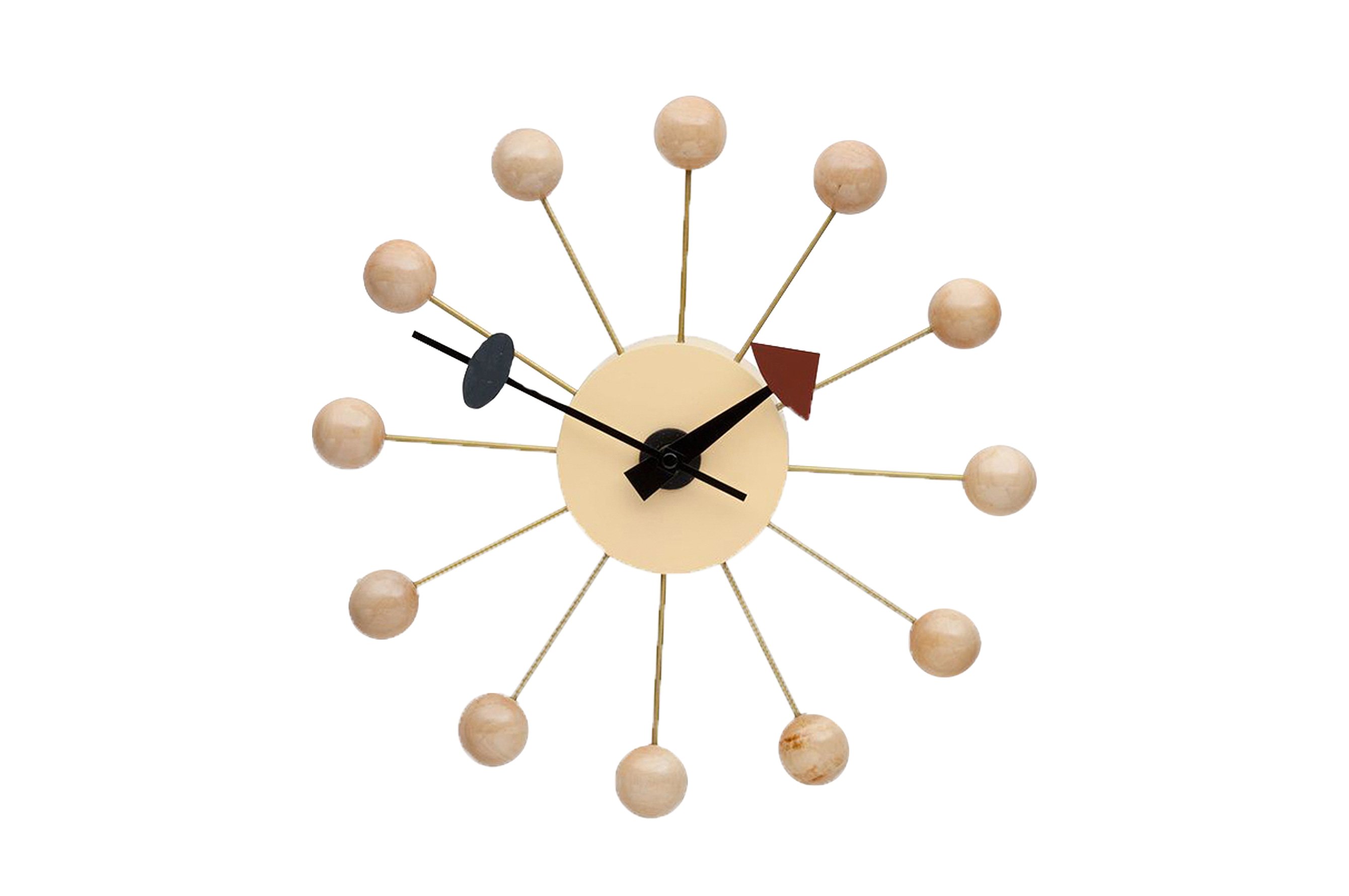 Replica George Nelson Ball Wall Clock – Natural 1