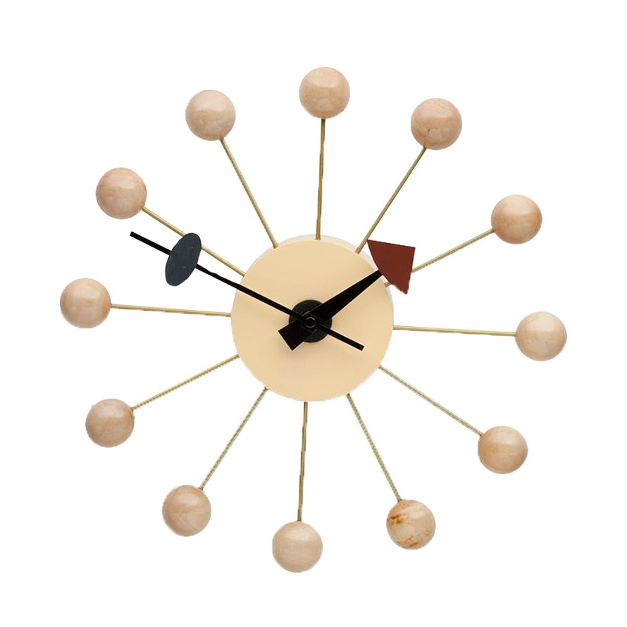 Replica George Nelson Ball Wall Clock – Natural 10