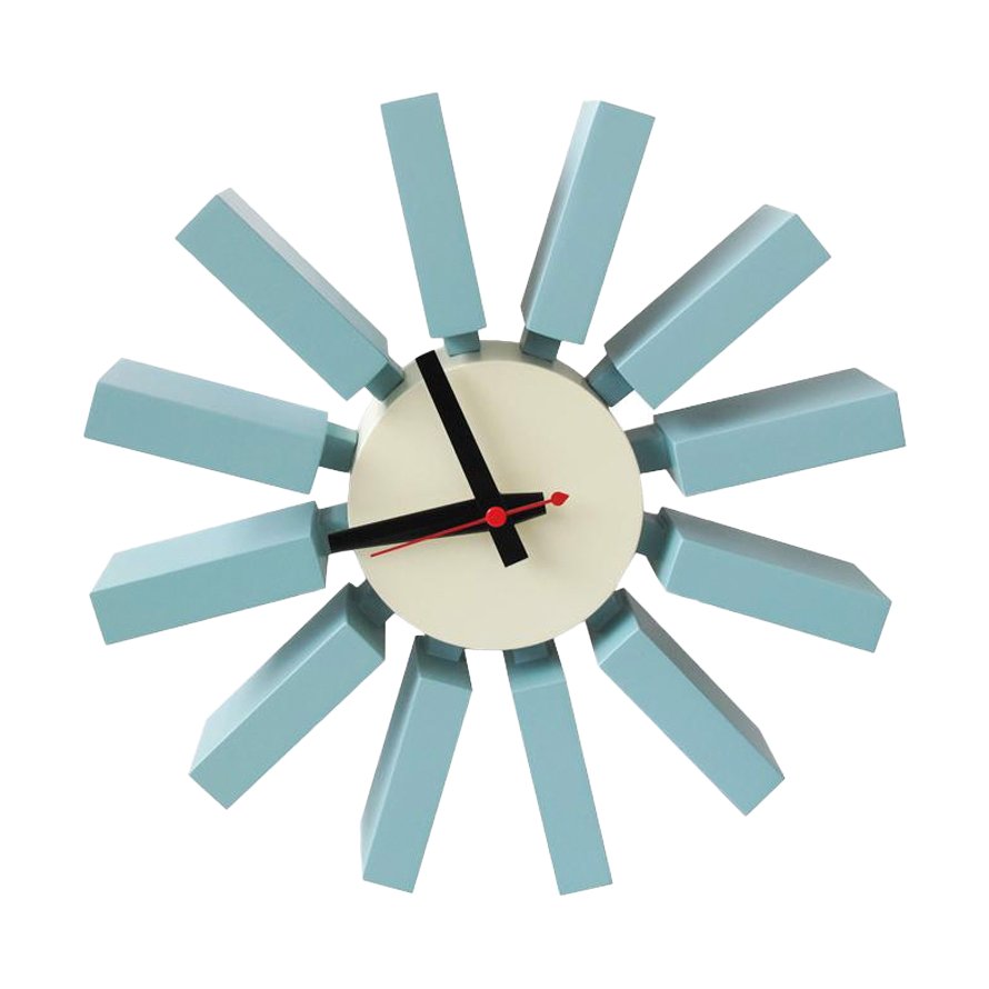 Replica George Nelson Block Clock – Blue 12