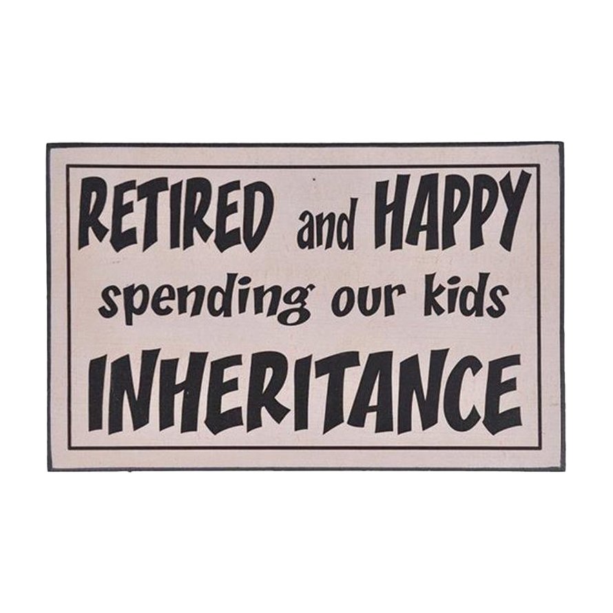 Wall Plaque – Retired And Happy 13