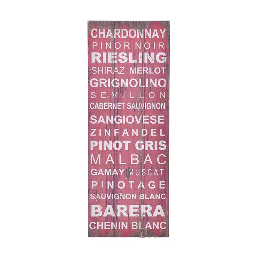 Wall Plaque – Wine Names 14
